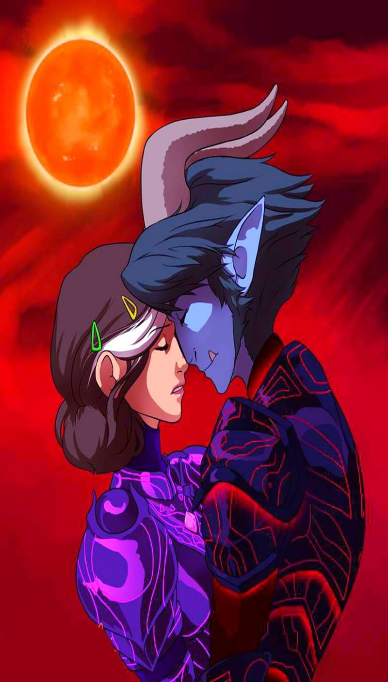 800x1407 Eclipse Hearts, knights, love, trollhunters, HD phone wallpaper