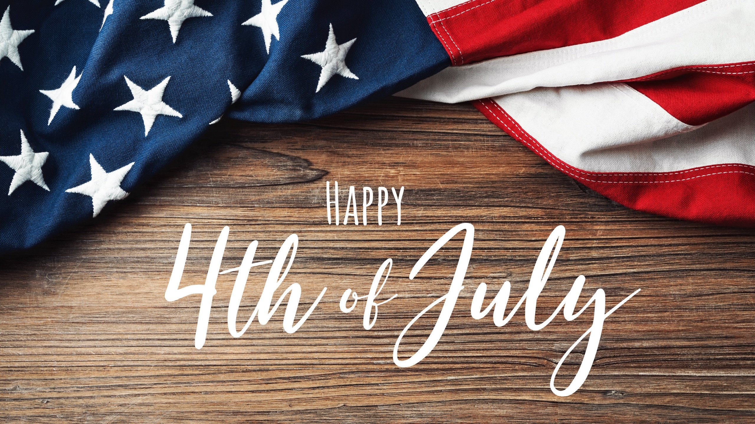 2560x1440 4th of July Wallpaper 4K, USA Flag