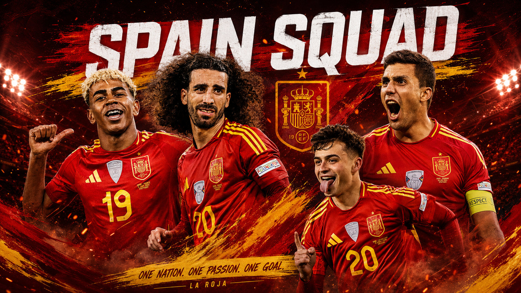 1672x941 Spain 2026 World Cup squad: Football agencies behind De la Fuente's players
