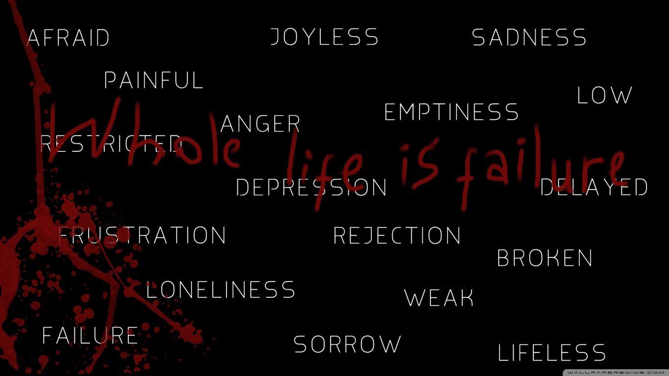 1366x768 Dark Depressing Quotes Wallpaper. QuotesGram