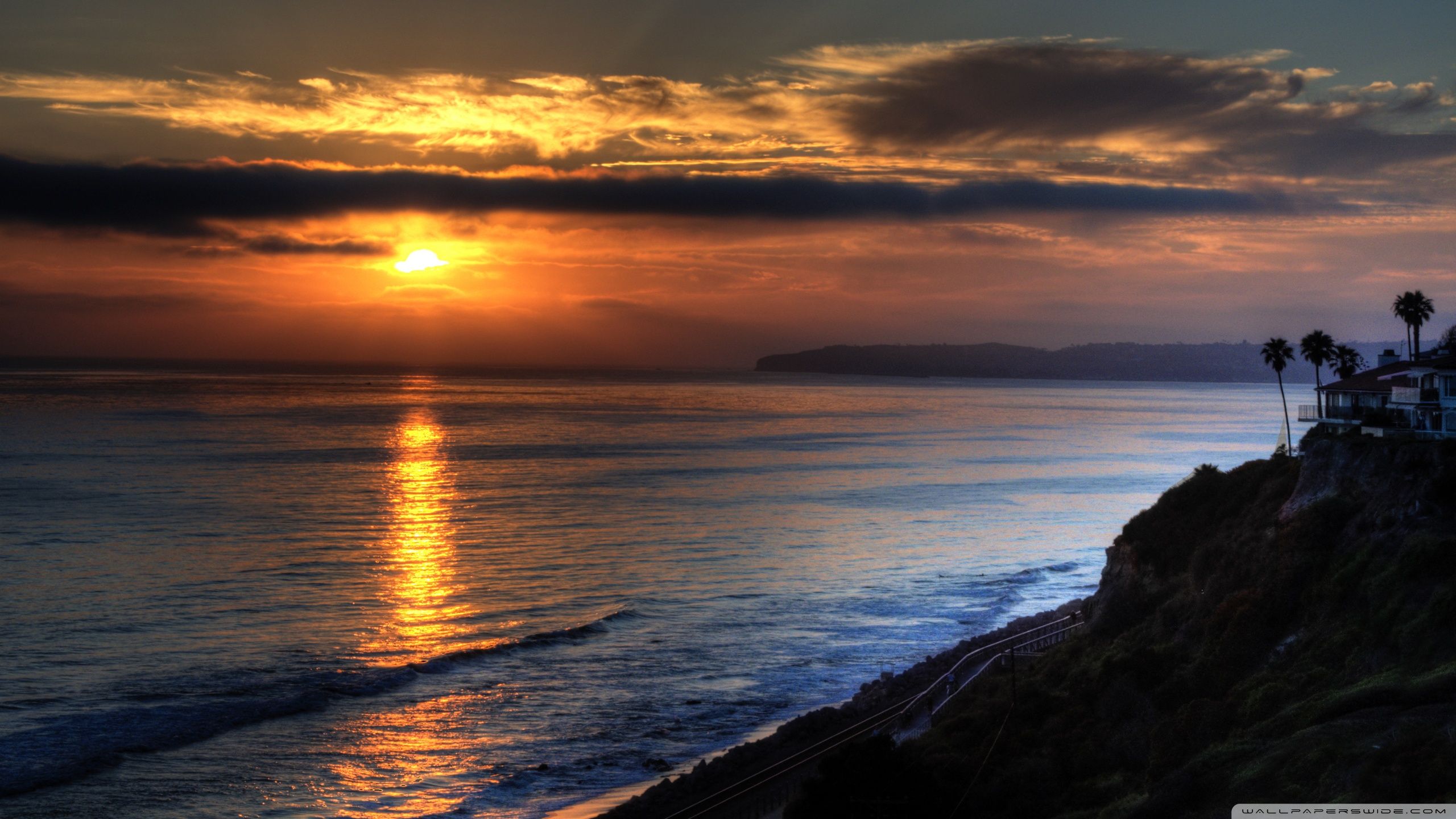 2560x1440 San Clemente Sunset 4K UHD Wallpaper for UltraHD Desktop and TV : Dual Monitor : Smartphone and Tablet Devices