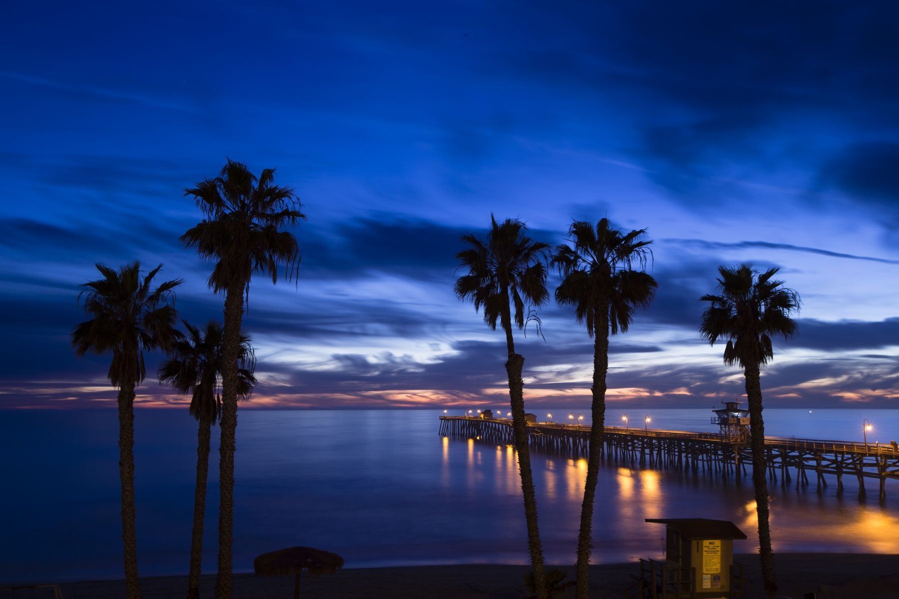 1800x1200 Silhouette of palm trees on the beach, San Clemente, Orange County, Ca