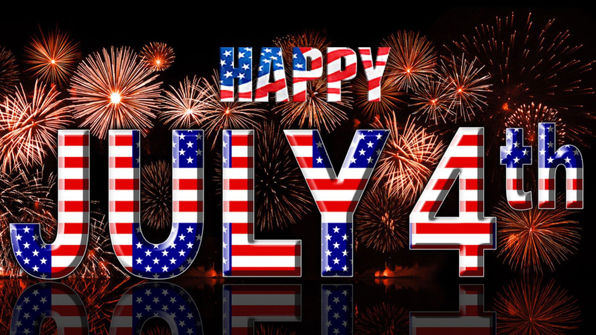 1920x1080 Happy July 4th Fireworks US Flag HD 4th Of July Wallpaper