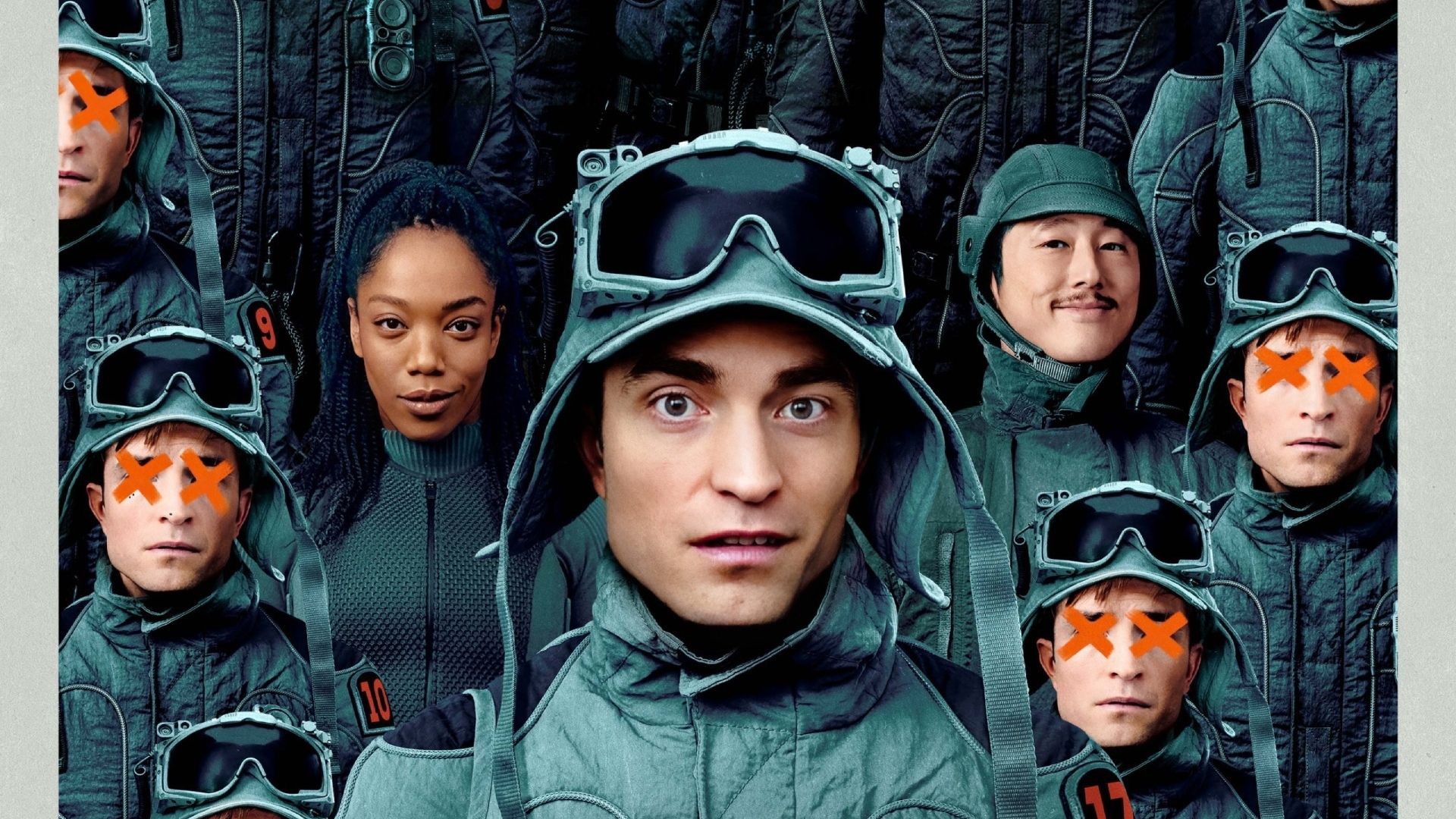 1920x1080 Robert Pattinson, Naomi Ackie, Steven Yeun, Toni Collette, and Mark Ruffalo HD Mickey 17 Wallpaper