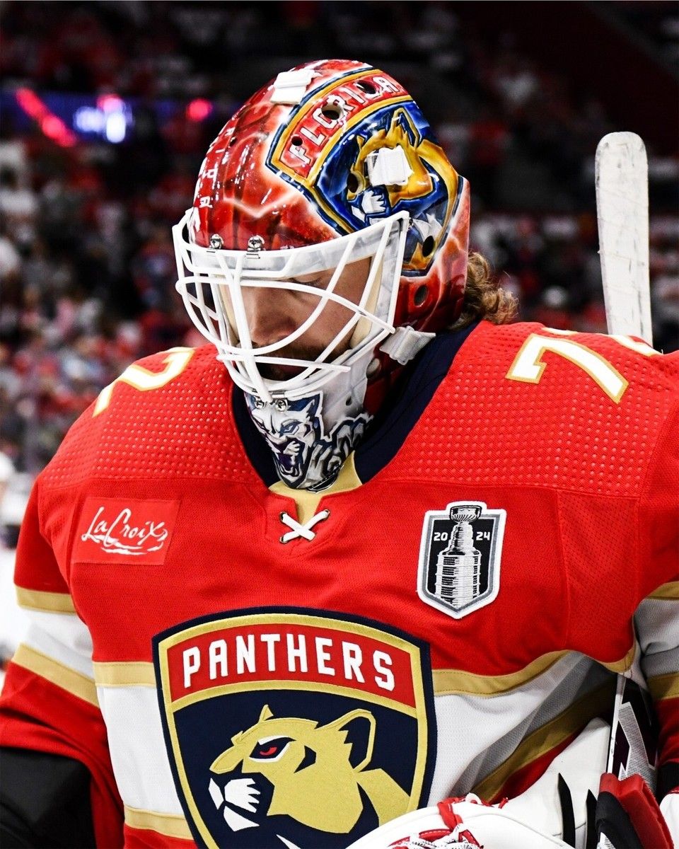 960x1200 Sergei Bobrovsky 2024 Finals Headshot Florida Panthers 8x10 NHL Hockey Photo