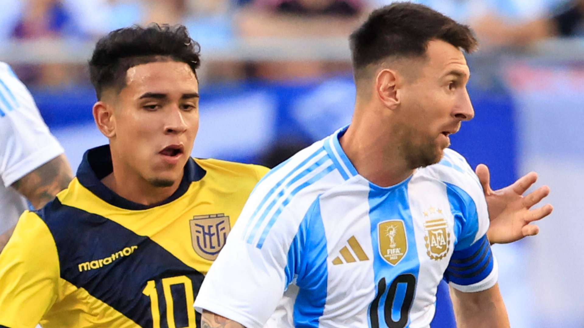 1920x1080 VIDEO: The GOAT And The Future GOAT? Chelsea Bound Starlet Kendry Paez Shares Shirt Swap Moment With Argentina And Inter Miami Superstar Lionel Messi. Goal.com US
