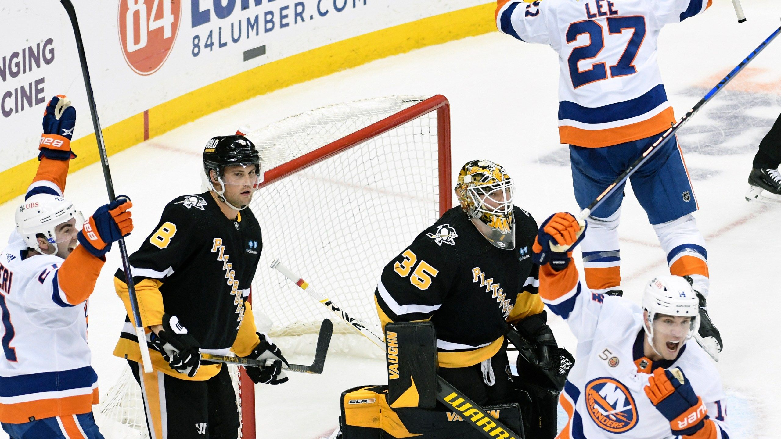 2560x1440 Brock Nelson's OT Goal Lifts New York Islanders To 4 3 Win Over Pittsburgh Penguins