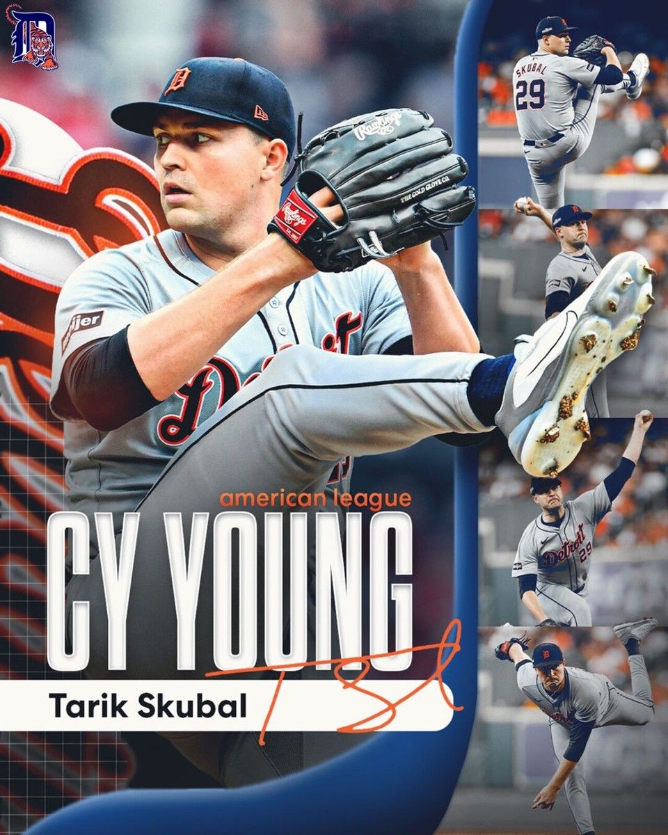 960x1200 Photo TARIK SKUBAL Detroit Tigers 2024 All Star Cy Young Pitcher MLB