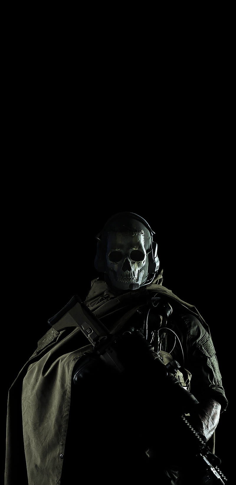 800x1644 Ghost, call, duty, modern, guerra, HD phone wallpaper