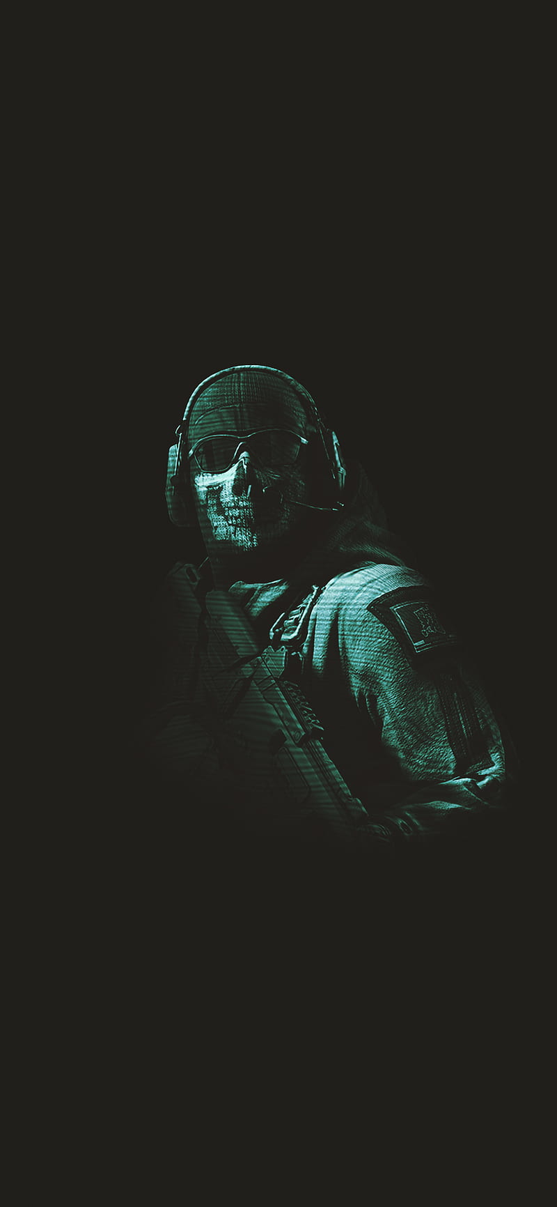 800x1732 COD Ghost, call of duty, cod, codm, game, ghost, HD phone wallpaper