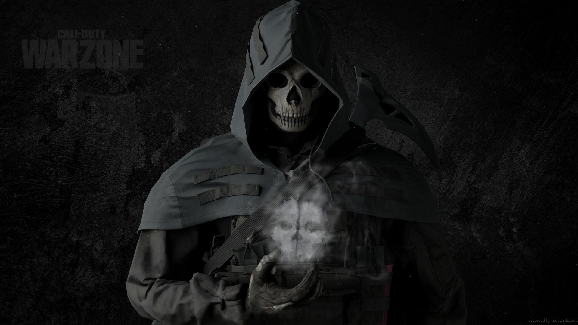 1920x1080 Ghost Skull Mask Call Of Duty: Warzone Live Wallpaper
