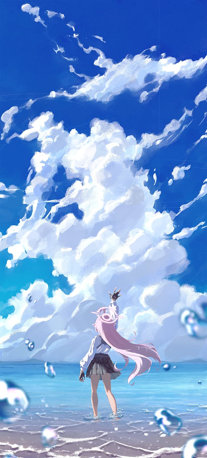 728x1605 Takanashi Hoshino (Blue Archive) 1080P, 2K, 4K, 5K HD wallpaper free download