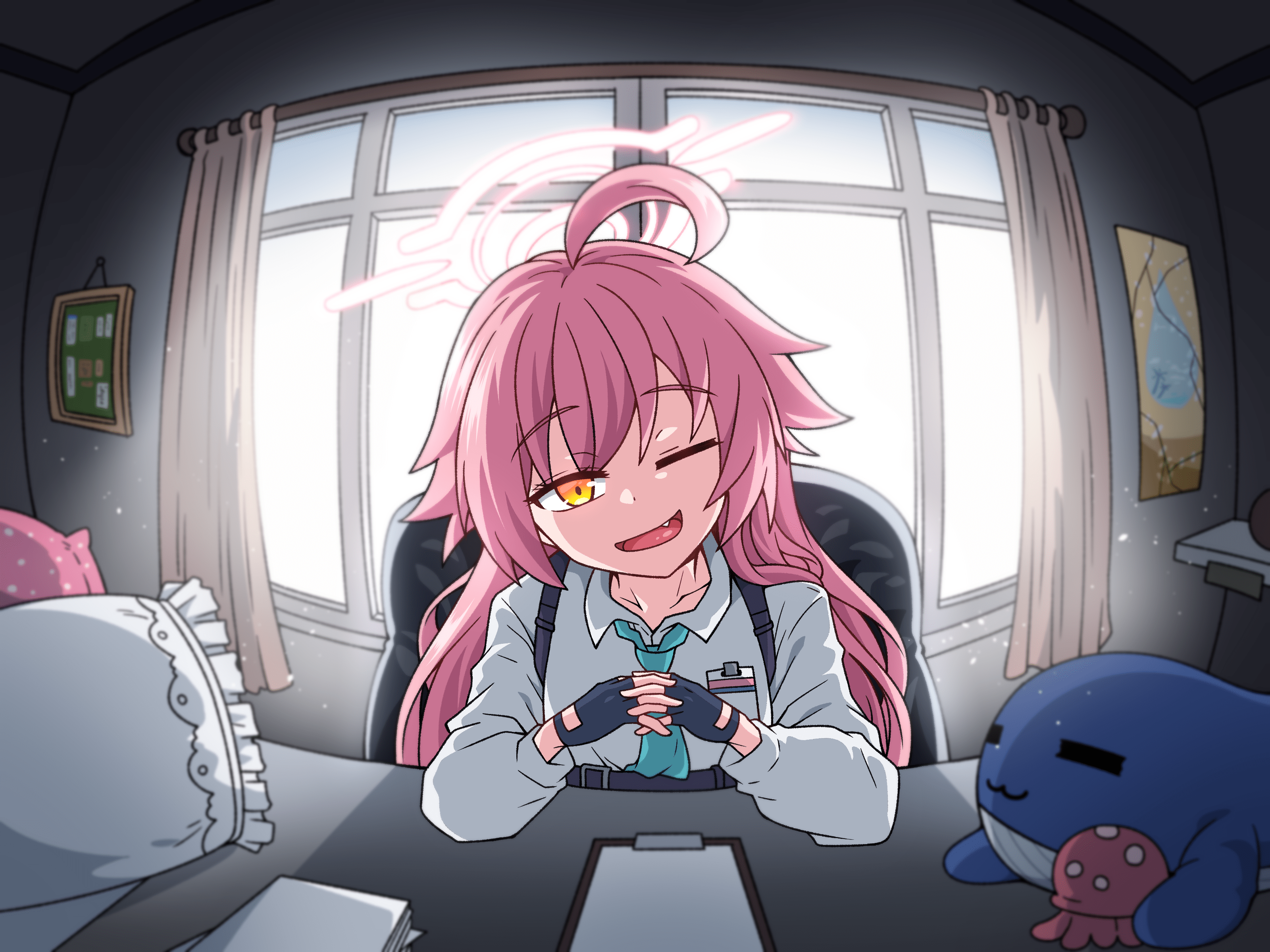 3200x2400 Welcome, Sensei. My name is Takanashi Hoshino. But I prefer to be called 'White Suit' (art by Devil_YangHyeok)