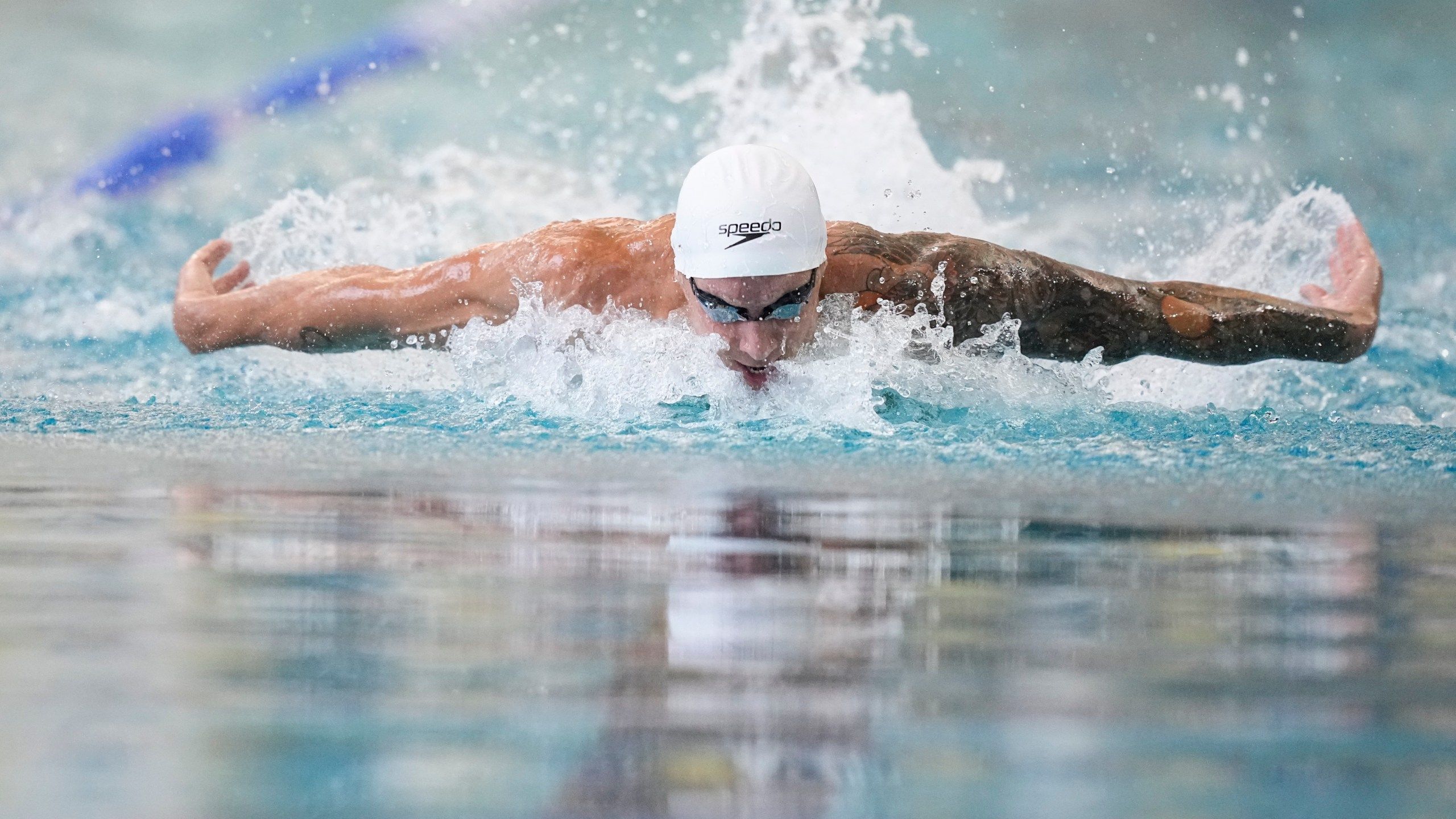 2560x1440 Olympic star Caeleb Dressel returns to pool in Atlanta, first meet in nearly a year