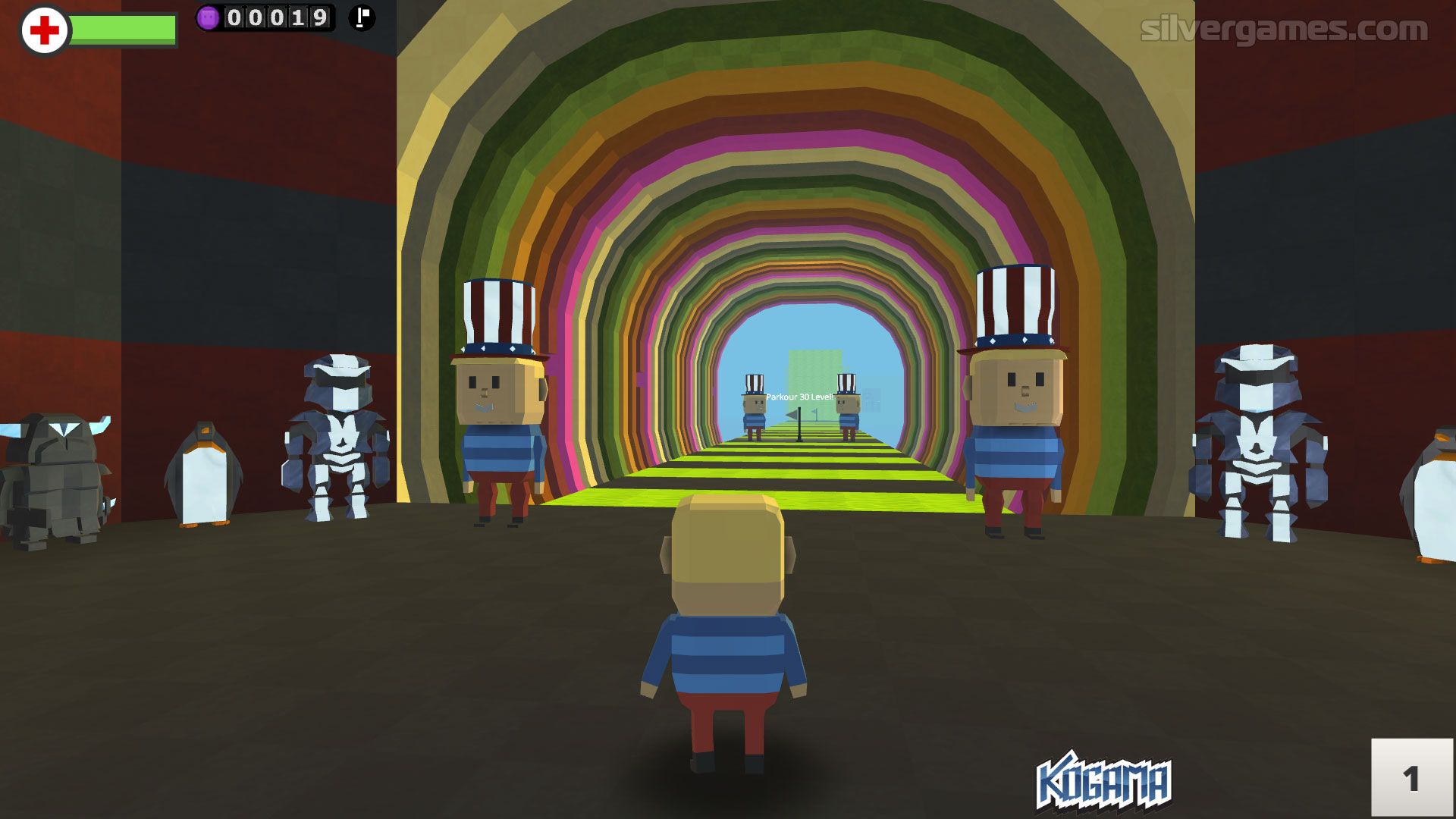 1920x1080 KoGaMa: Parkour Online on SilverGames
