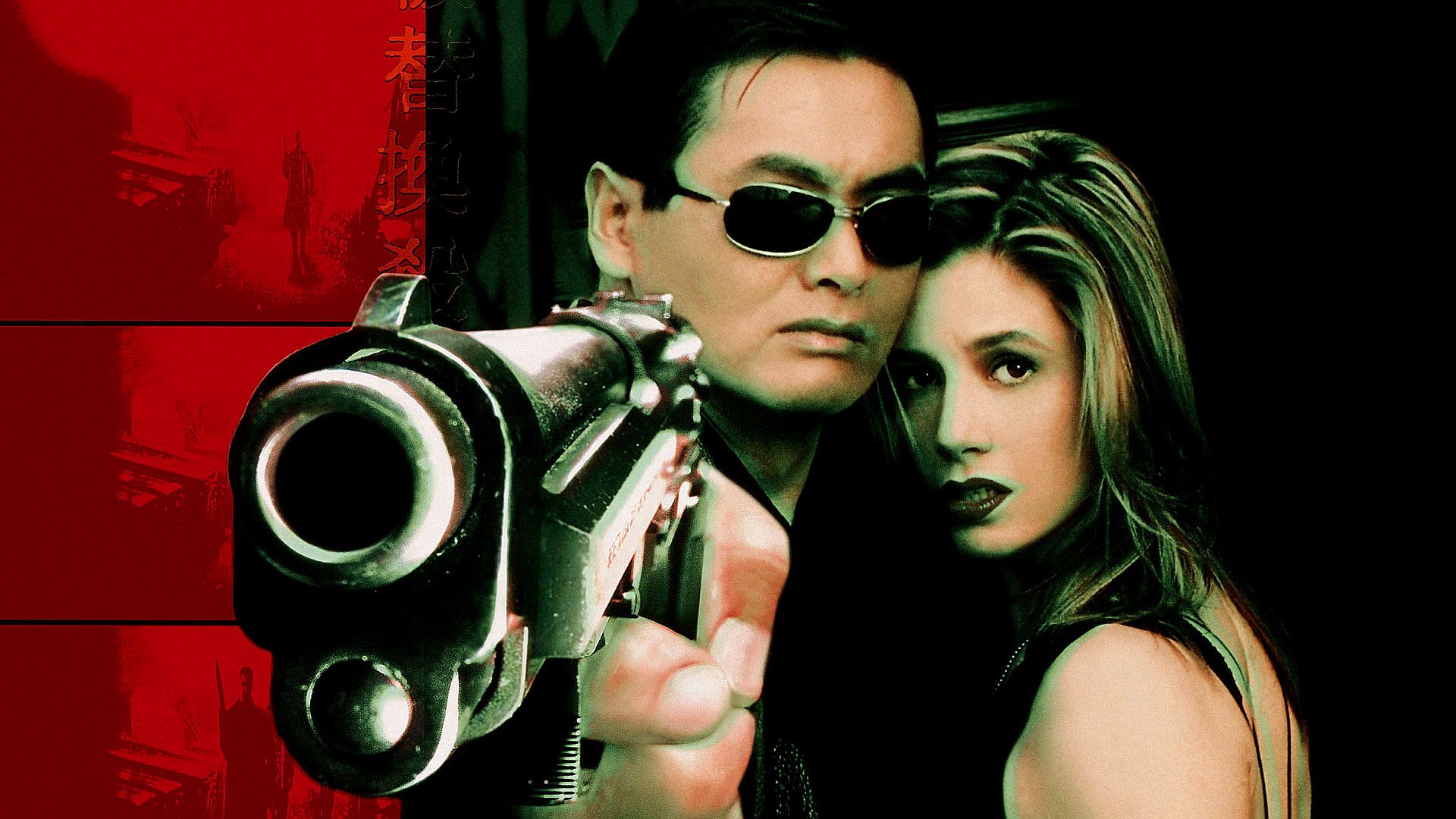 1920x1080 Phone wallpaper: Mira Sorvino, Chow Yun Fat, Movie, The Replacement Killers 832165