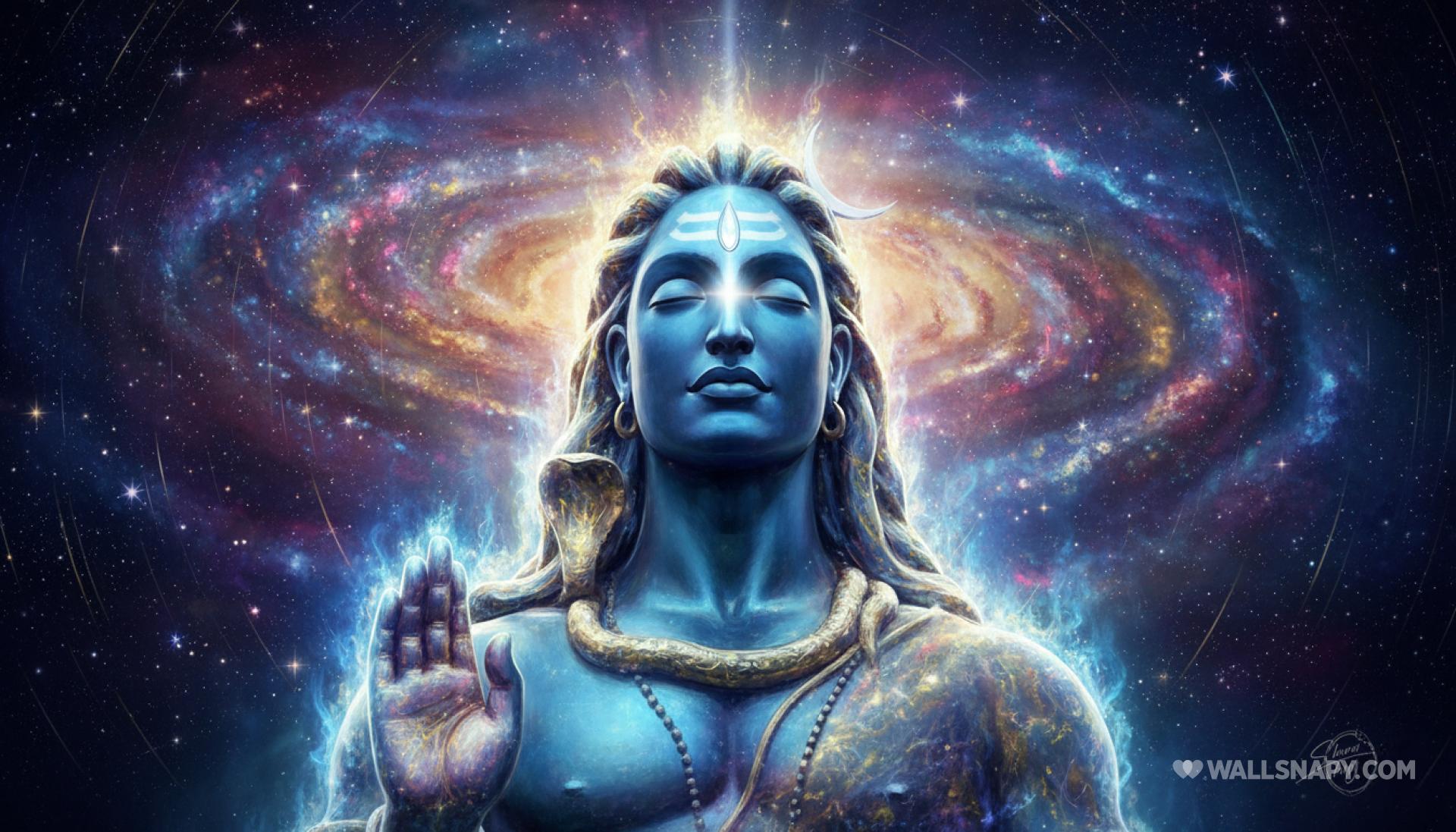 1920x1097 Galaxy isha adiyogi shiva blessing HD wallpaper free download