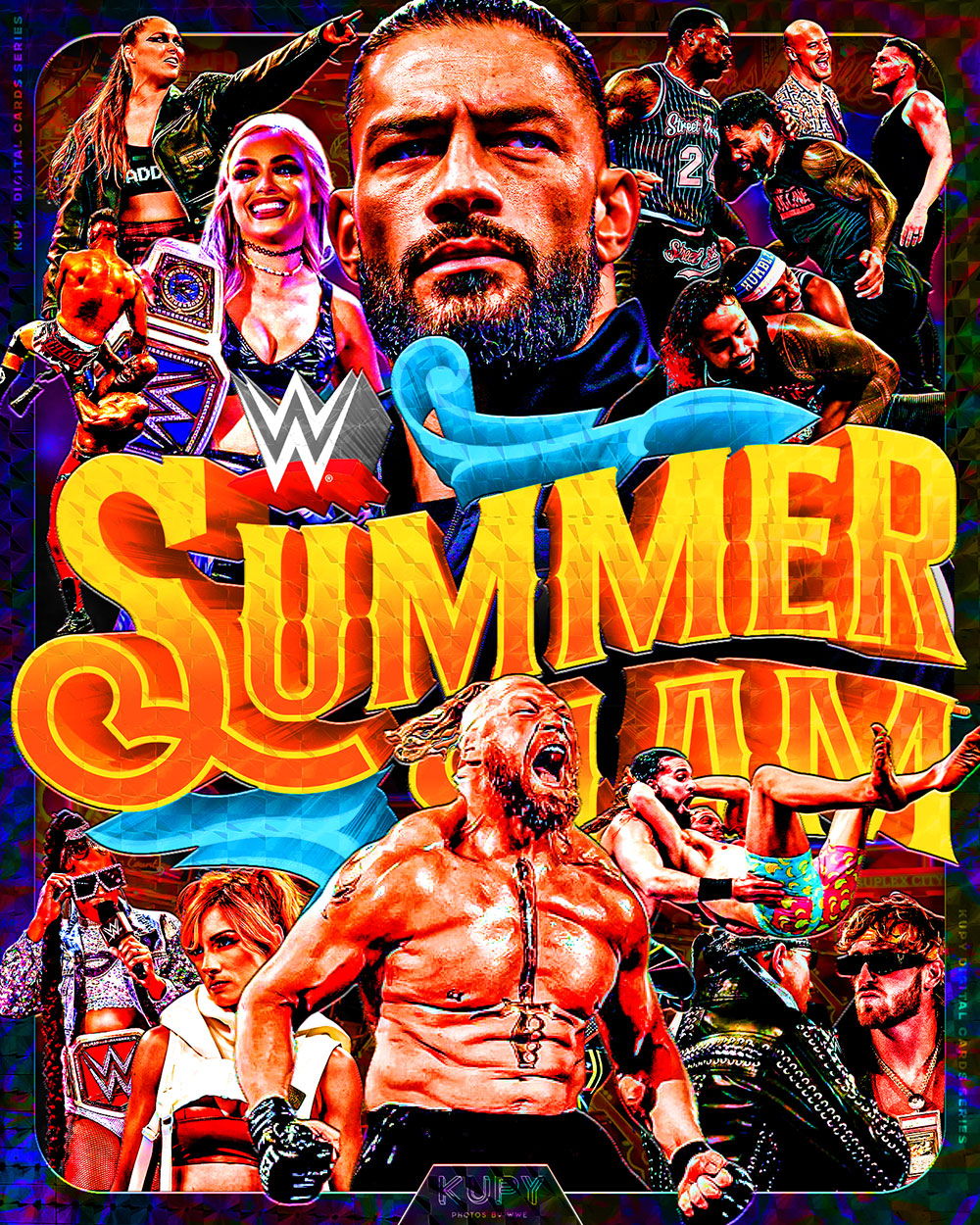 1000x1250 WWE SummerSlam Wrestling Wallpaper