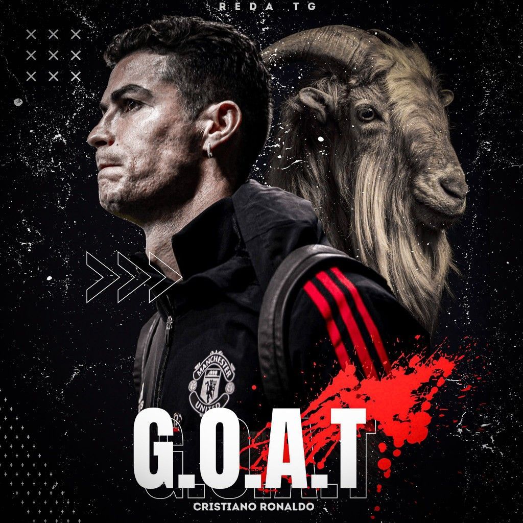 1024x1024 CR7 GOAT Wallpaper