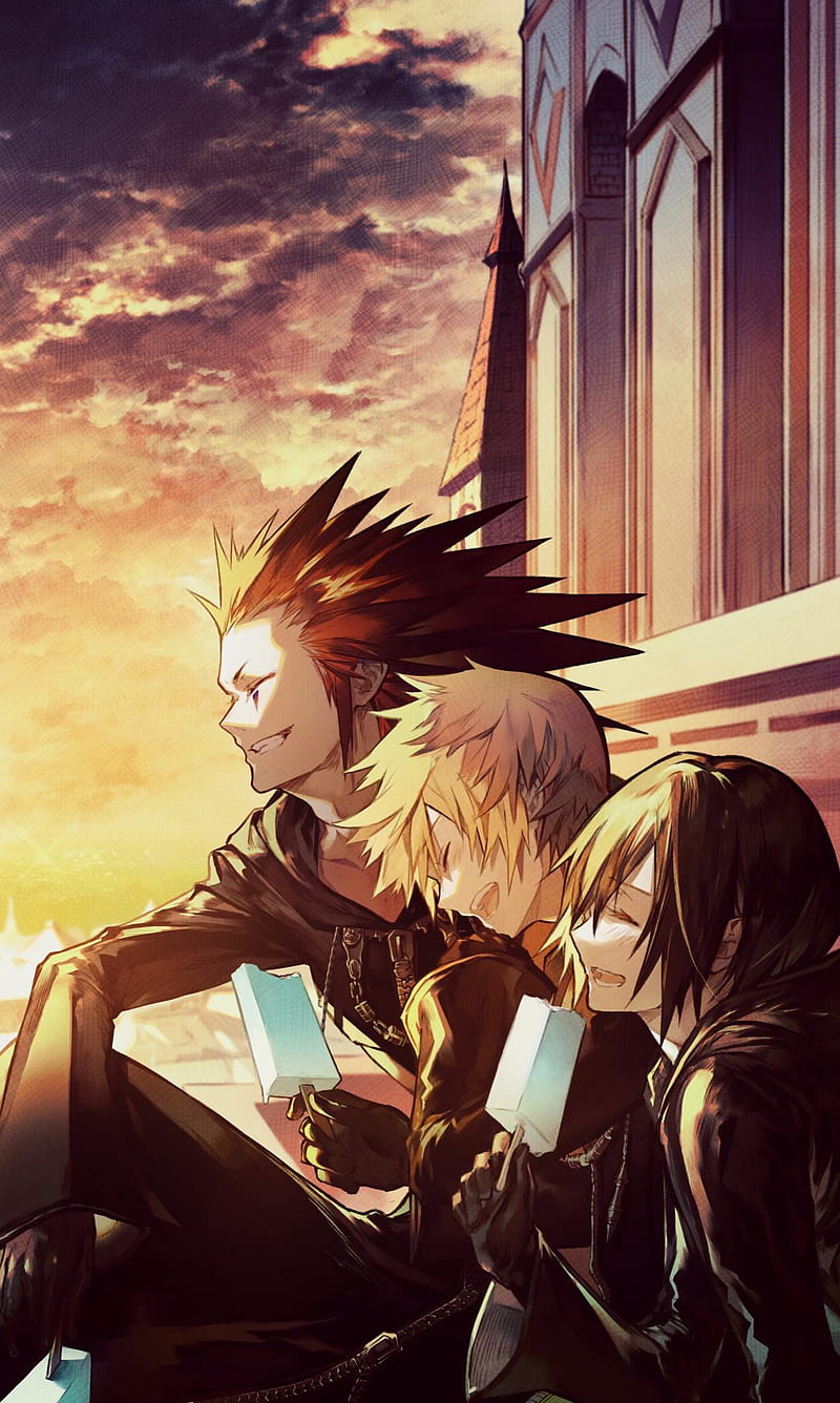 800x1336 Kingdom Hearts 358 358 358 2 Days, Axel, Clocktower, Icecream, Kingdom Hearts, HD Phone Wallpaper