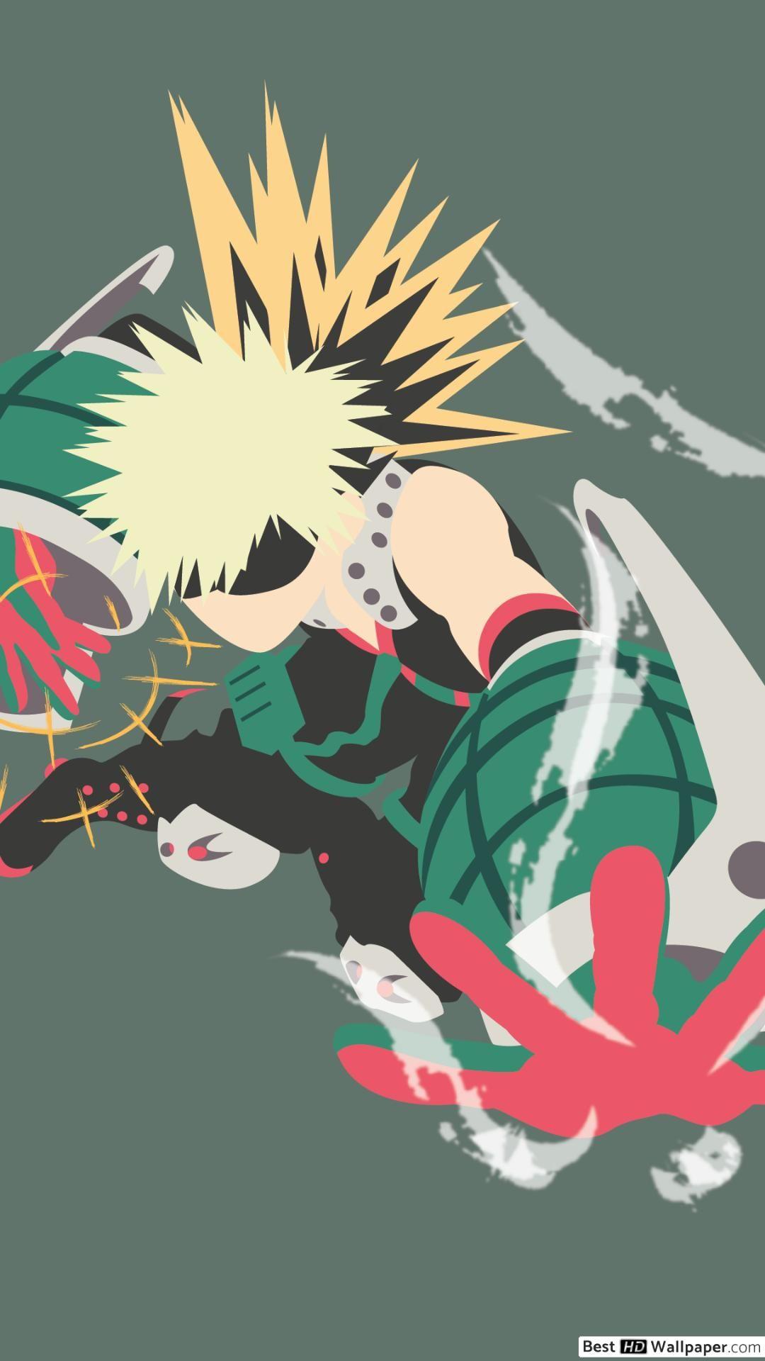 1080x1920 Katsuki Bakugo. Boku no Hero Academia HD wallpaper download