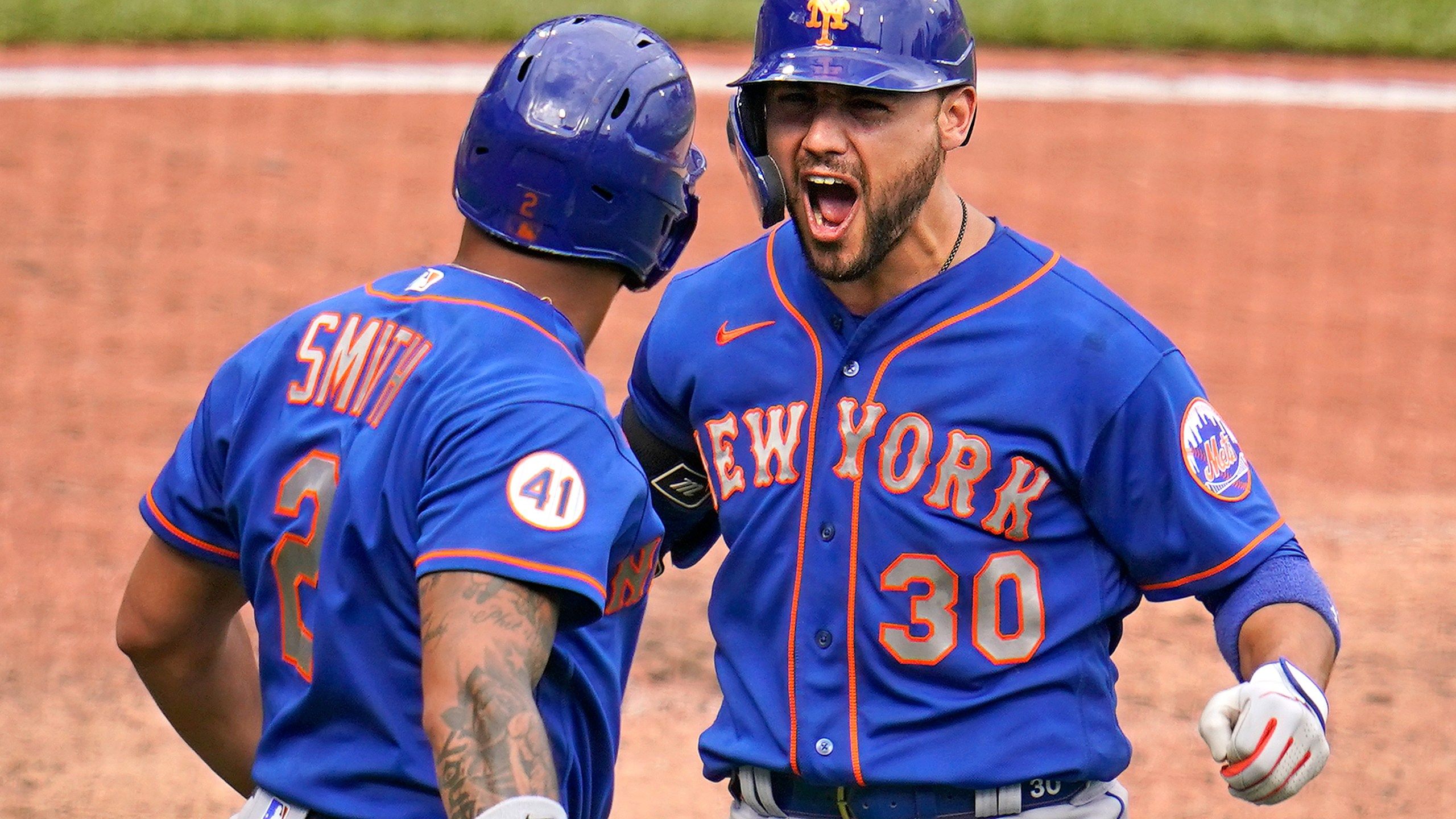 2560x1440 Conforto HR in 9th, Mets overcome early gaffe to top Pirates