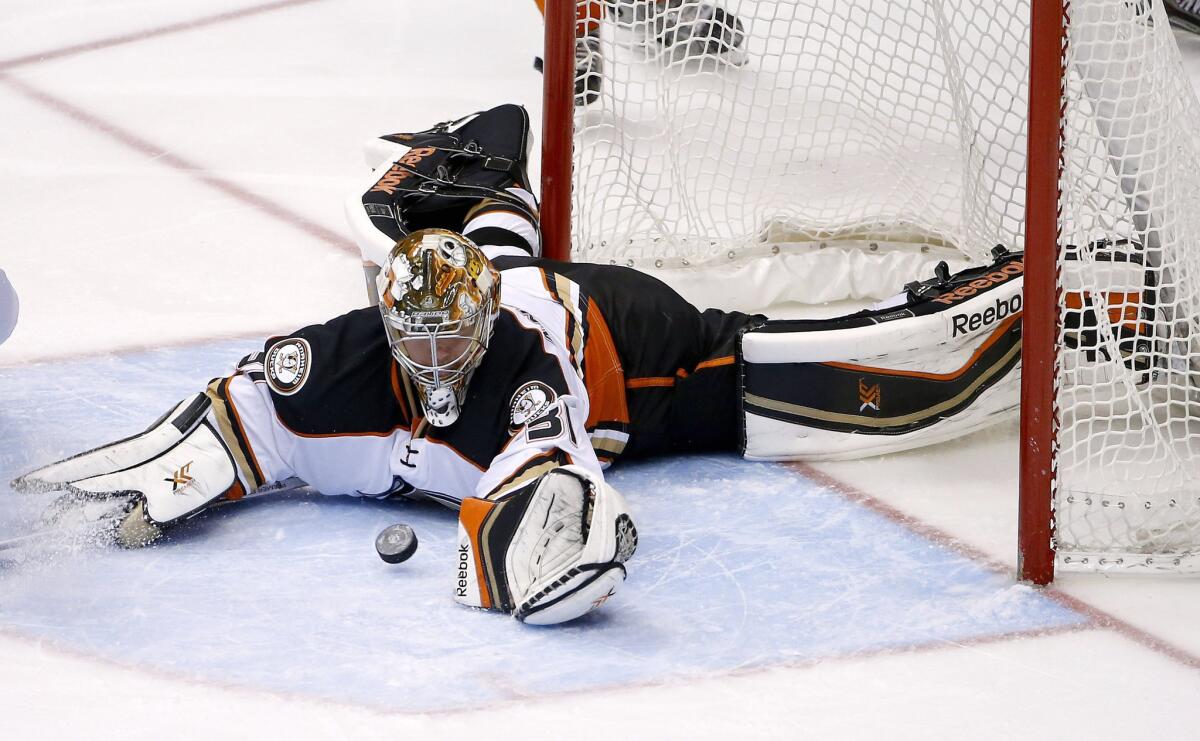 1200x741 Ducks' goalie Frederik Andersen feels more prepared for these playoffs Angeles Times
