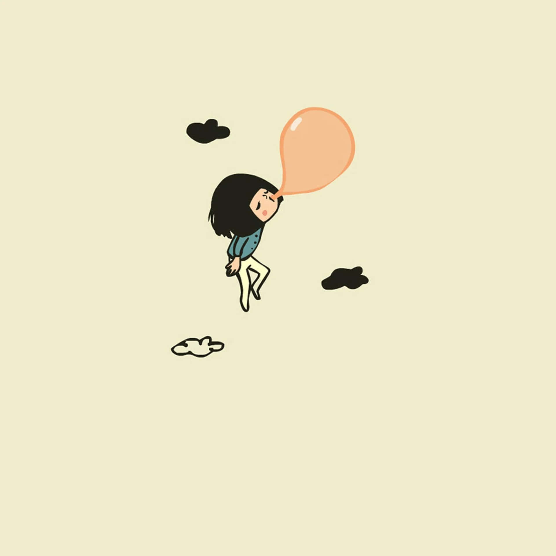 1920x1920 Download A simple scene of minimalism Wallpaper