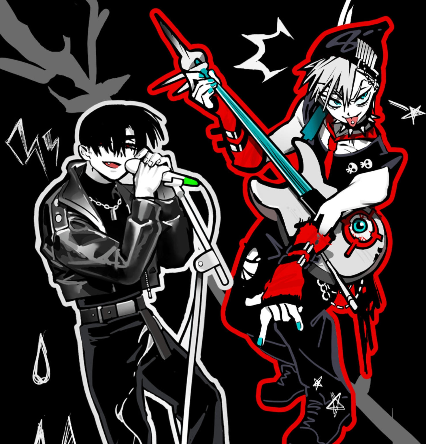 1478x1542 Alien Stage : IVAN & TILL Rock Sticker