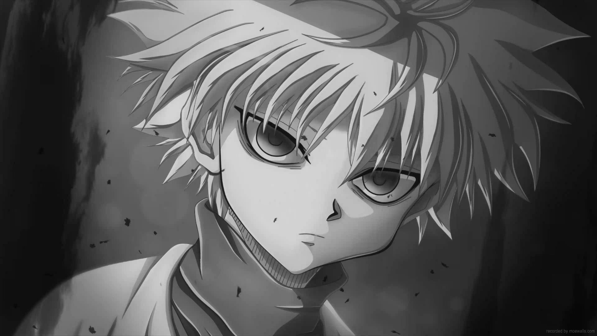 1920x1080 Killua Black And White Wallpaper