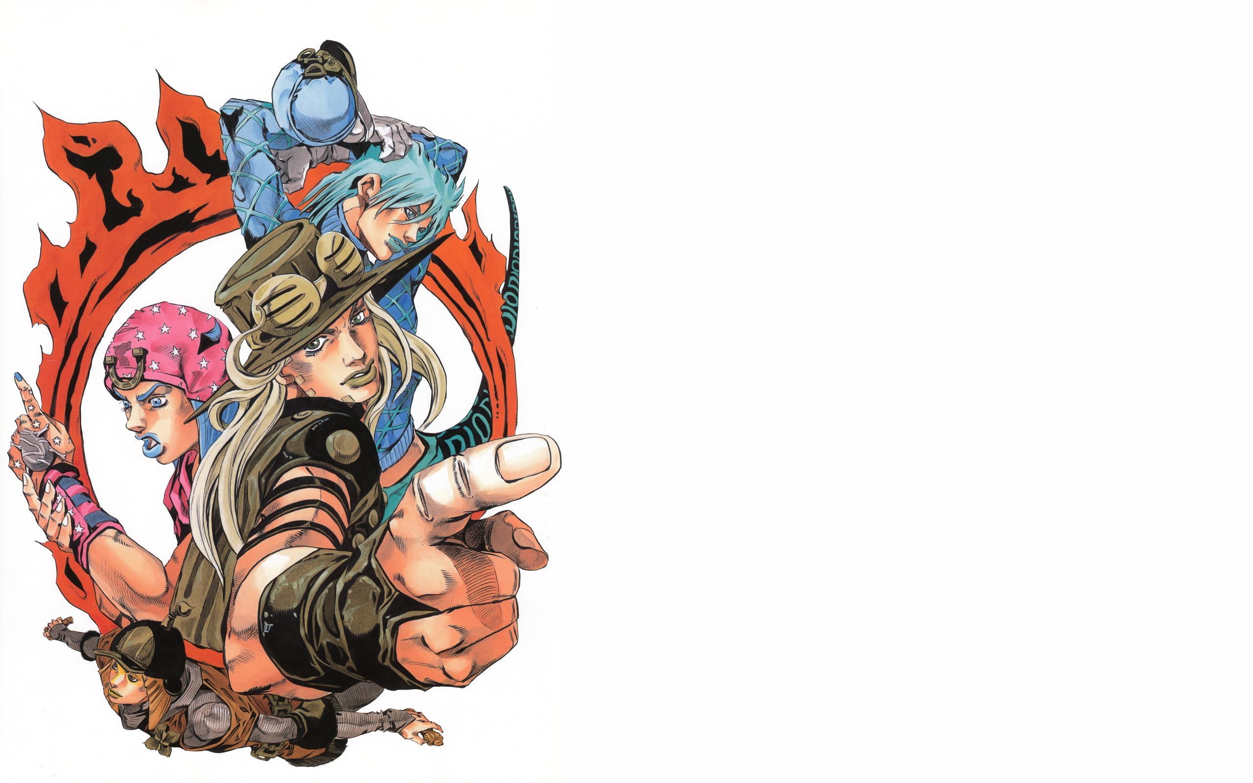 2560x1600 HD wallpaper: JoJo's Bizarre Adventure, Steel Ball Run, Gyro, Johnny Joestar