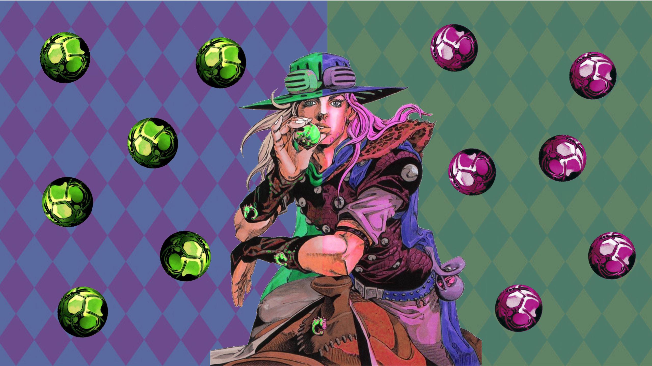 2560x1440 Here's a little Gyro Zeppeli computer wallpaper I put together. Any thoughts or things I should do to make it better?