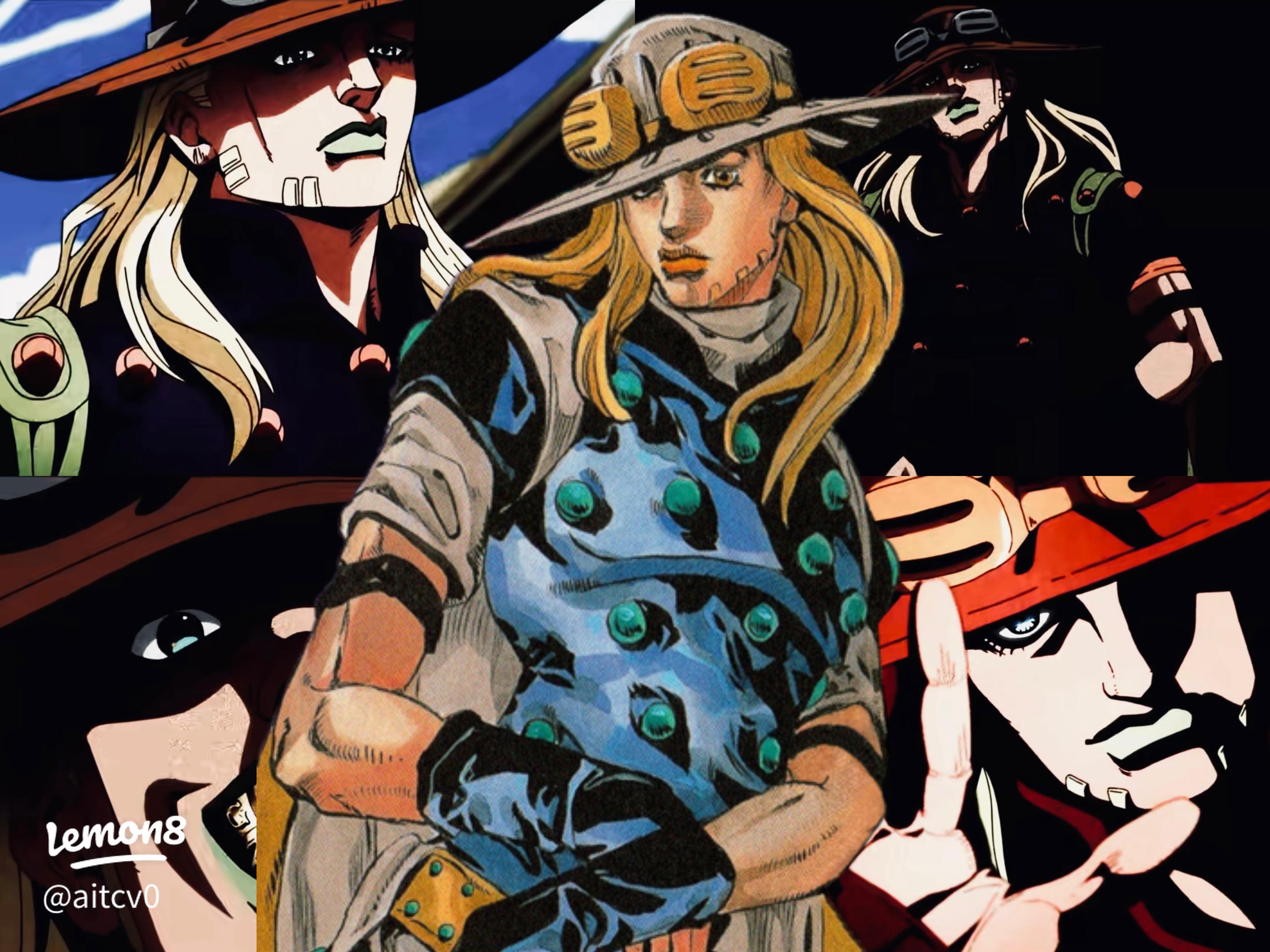 2880x2160 JJBA Fanart: My Gyro Zeppeli Sketch (Black & White, Fierce!)