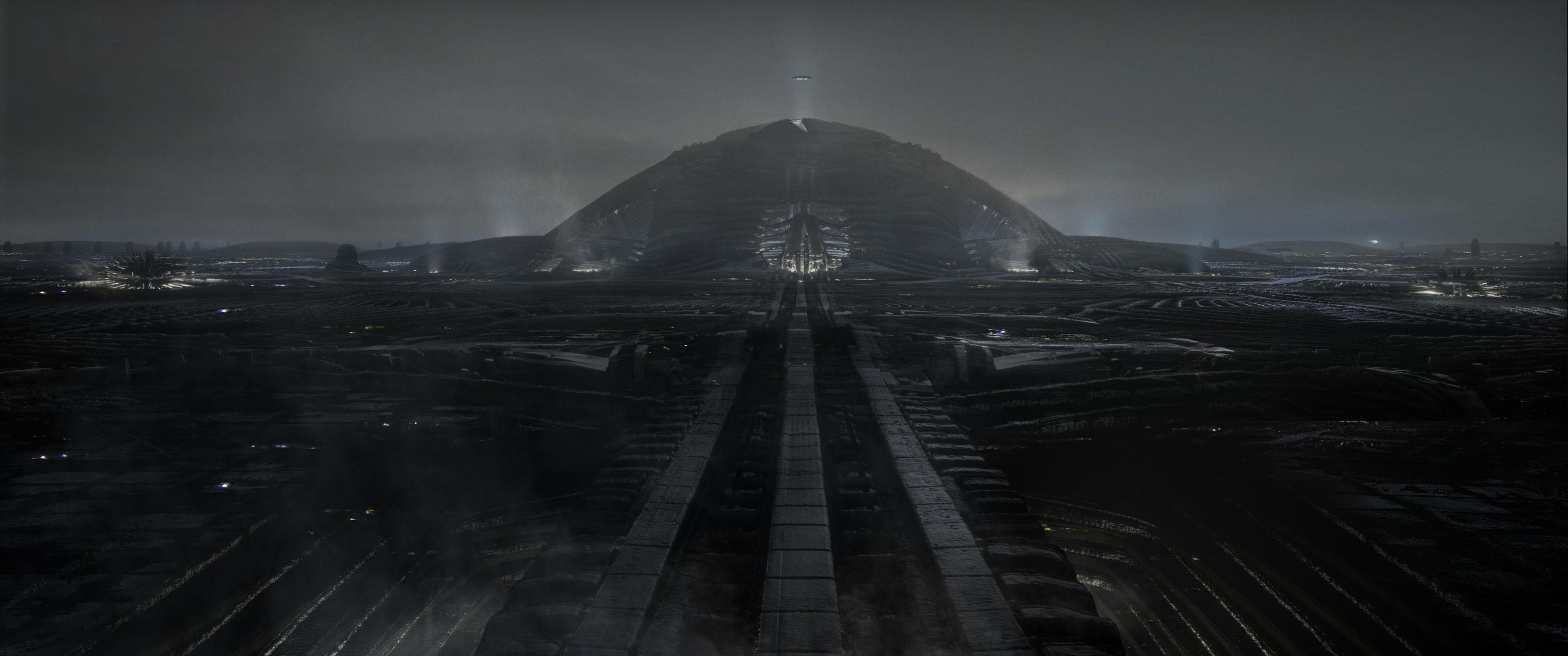 3440x1440 Giedi Prime & Arrakeen concept art by Deak Ferrand [3440x1440]