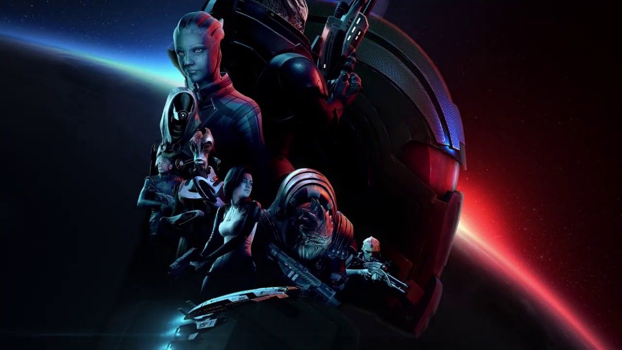 1280x720 Garrus Vakarian Tali'Zorah Urdnot Wrex Mordin Solus HD Mass Effect Wallpaper