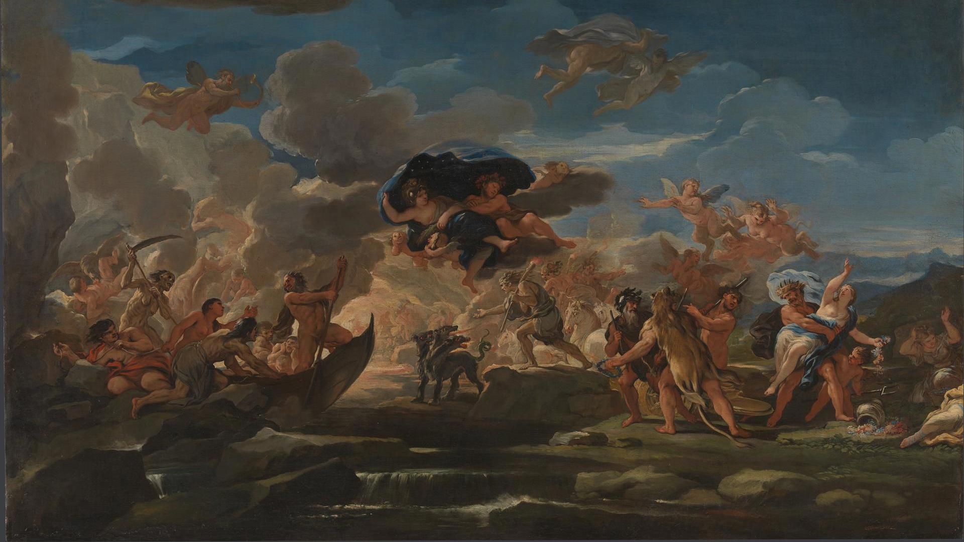 1920x1080 Luca Giordano. Mythological Scene with the Rape of Proserpine. NG6639. National Gallery, London