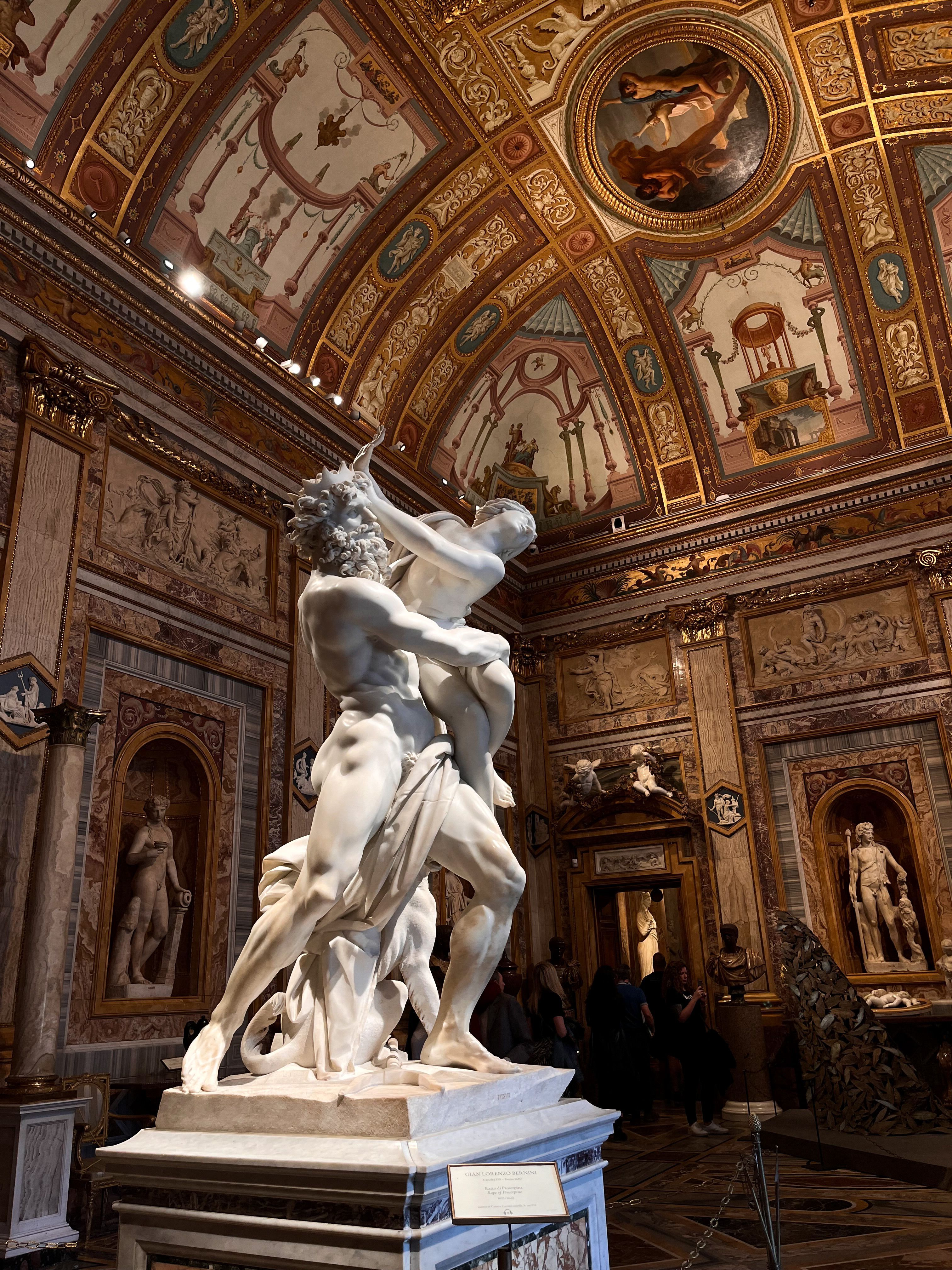 3024x4032 Abduction of Proserpina Scultpure in Galleria Borghese in Rome · Free