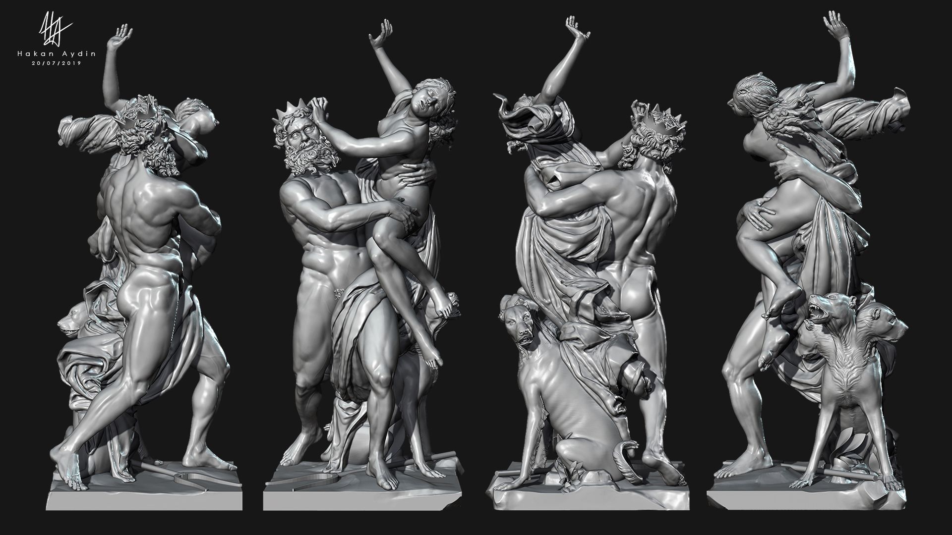 1920x1080 Study Bernini Proserpina 1622