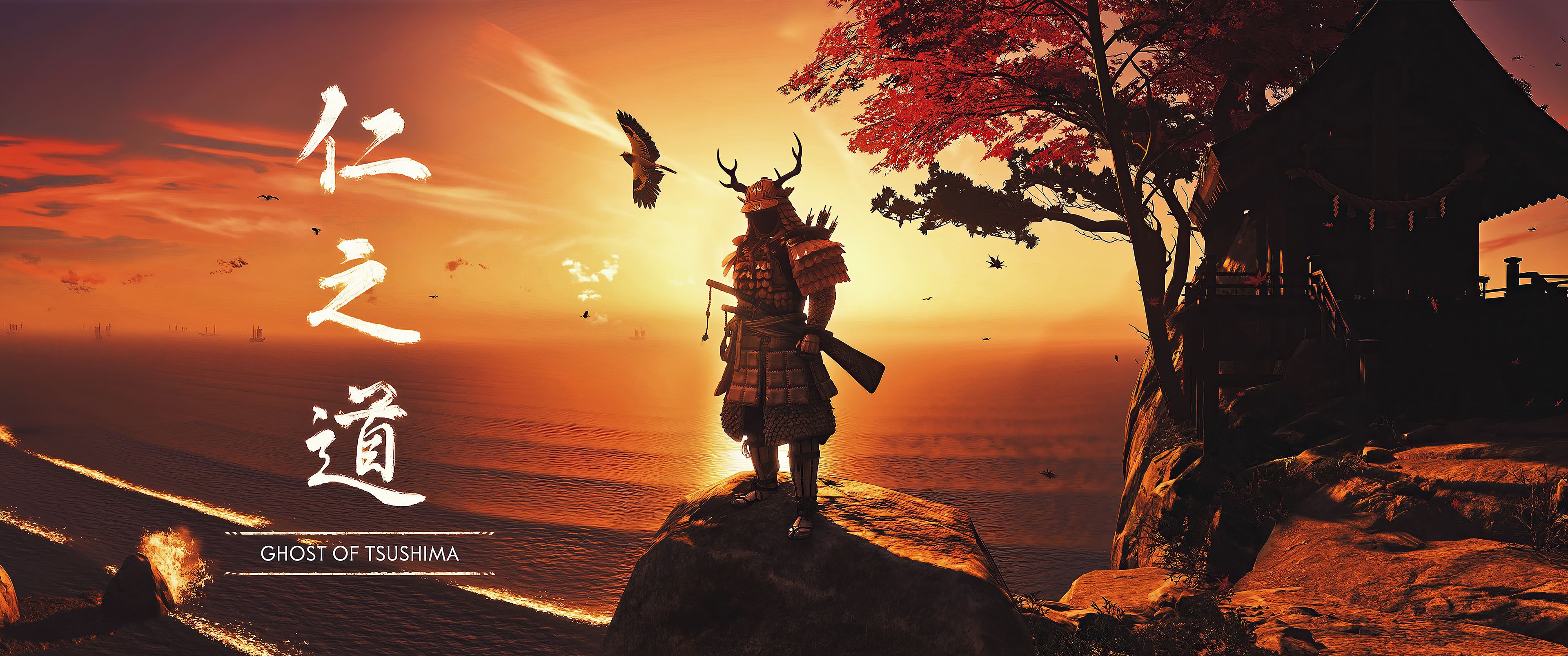 3840x1607 Ghost Of Tsushima 4k Wallpaper