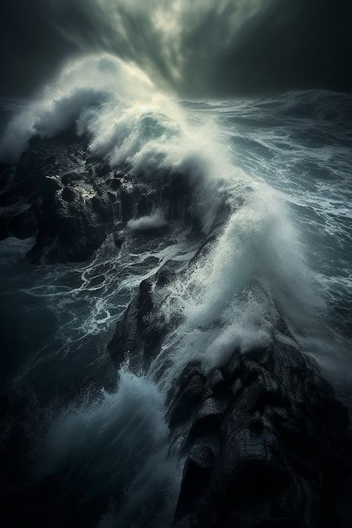 493x740 Dangerous Sea Photo Free High Quality Picture