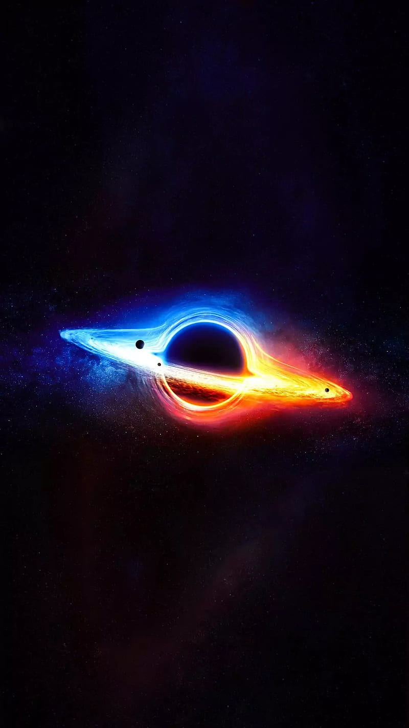 800x1422 Black hole, black hole, galaxy, planets, space, universe, HD phone wallpaper