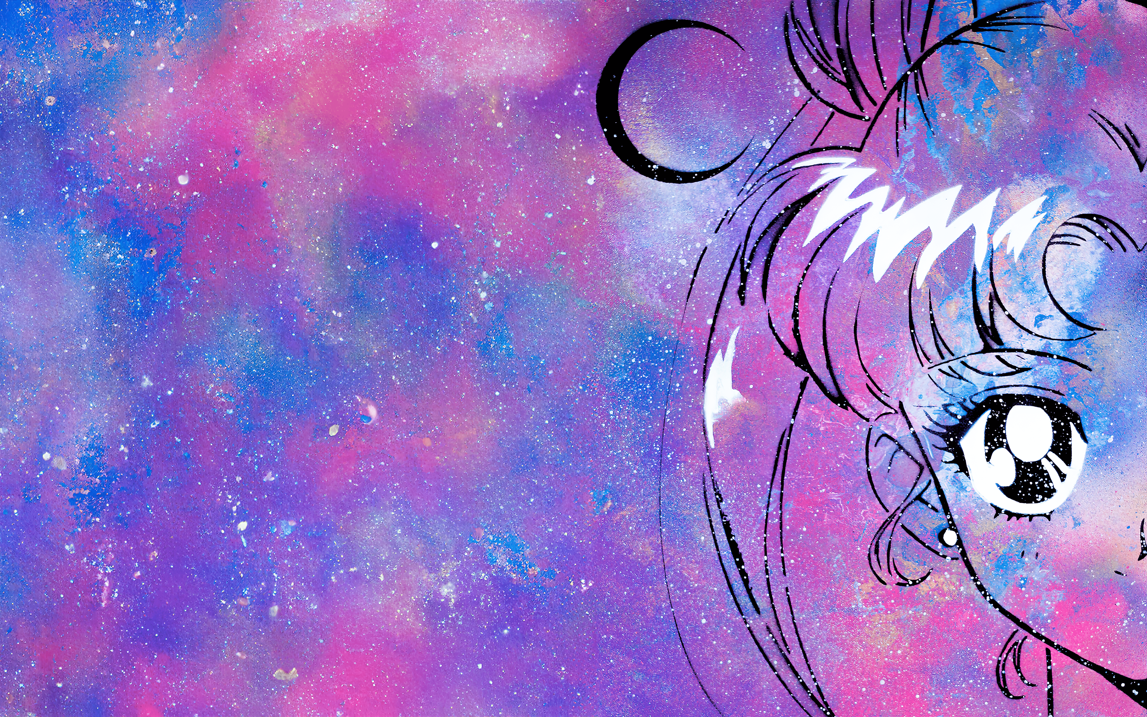 3840x2400 Mystic Gaze: HD Purple Eyed Anime Elegancex1080