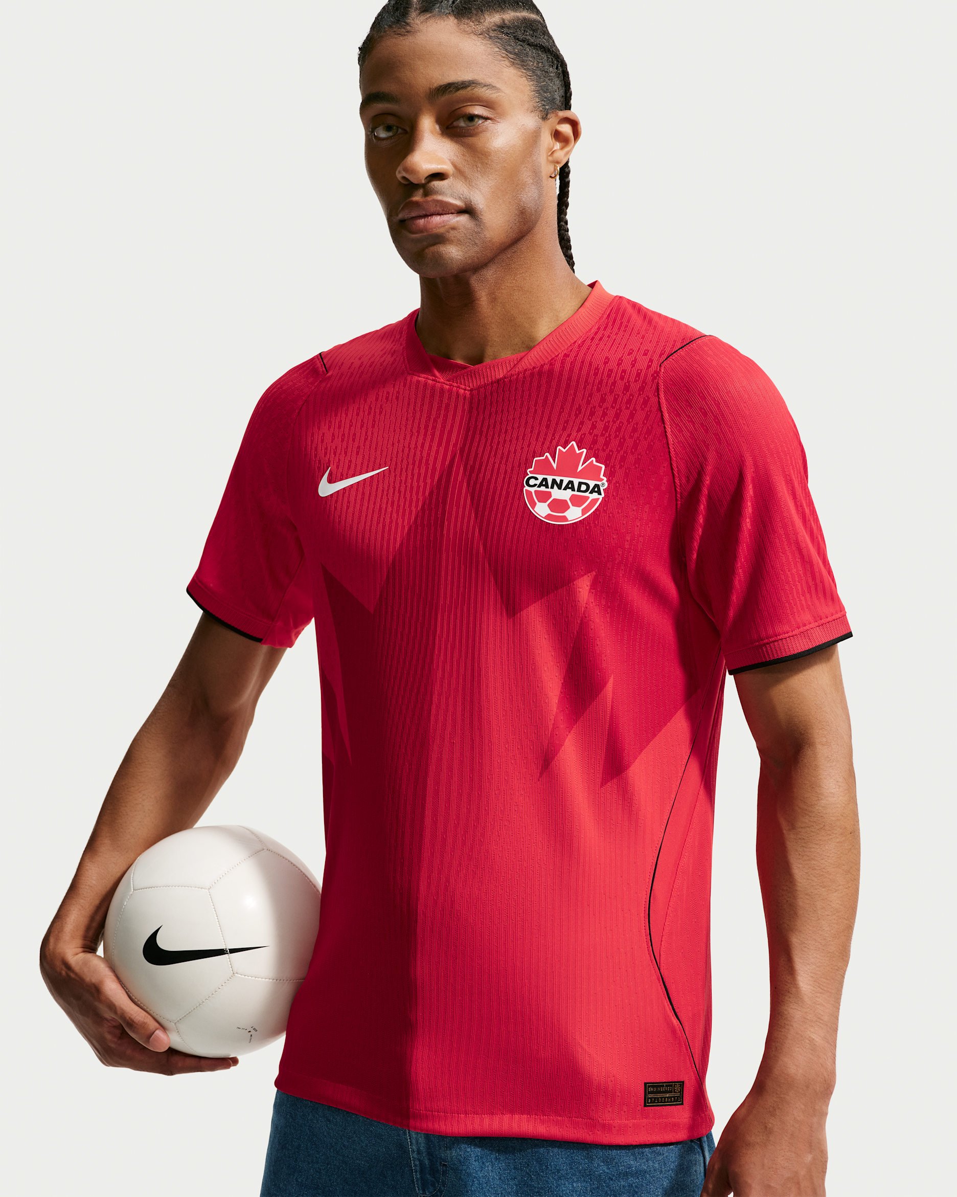 1872x2340 Canada Soccer 2026 Match Home Men's Nike Aero FIT Soccer Jersey.