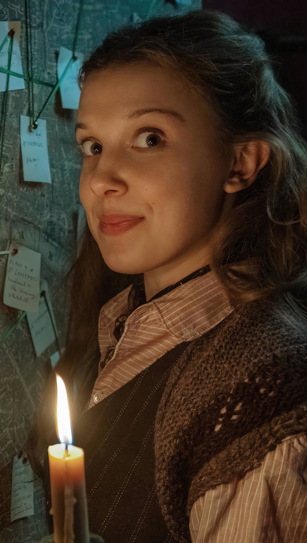 1220x2160 Millie Bobby Brown in Enola Holmes 2 Wallpaper 4K for iPhone and Mobile Phone