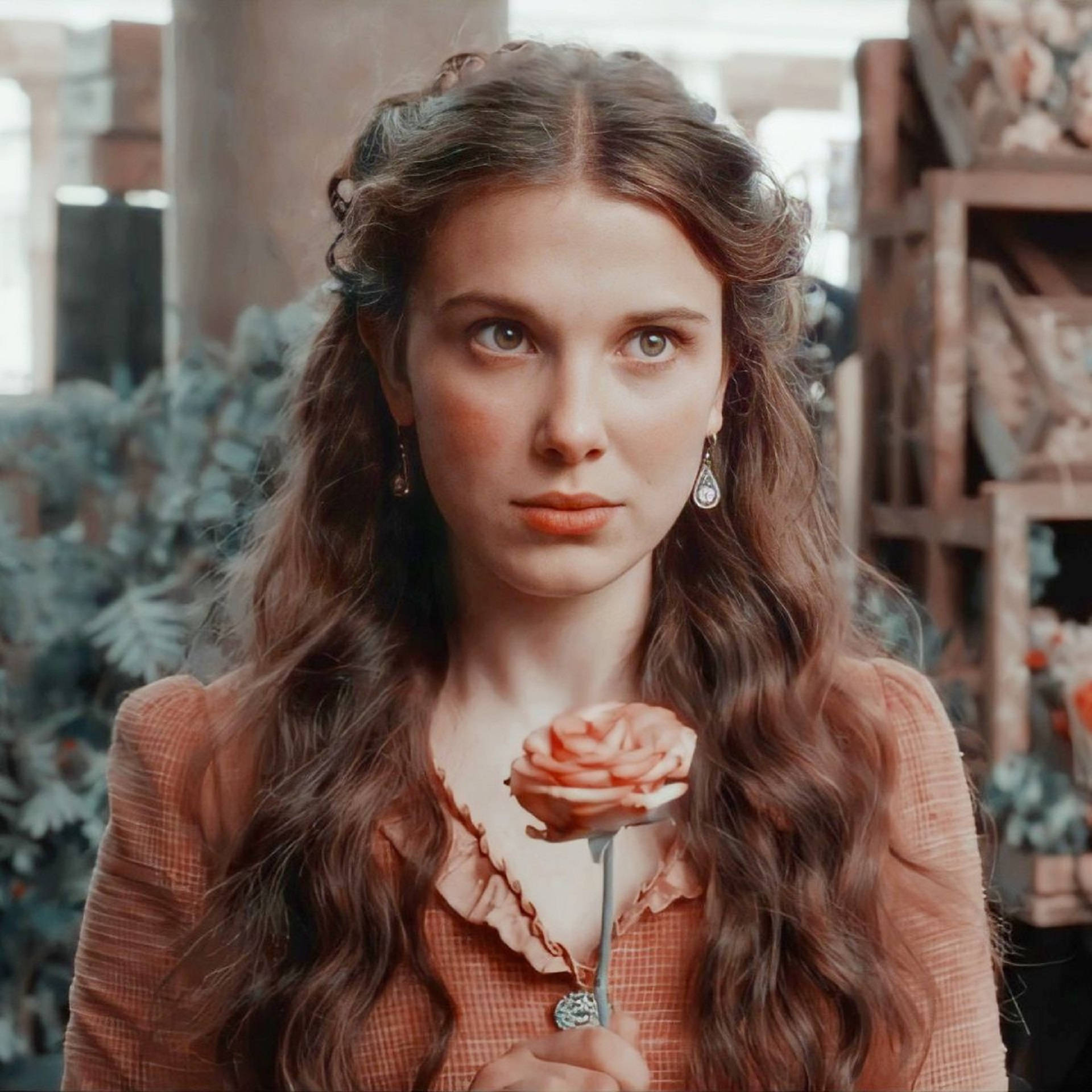 1920x1920 Enola Holmes 4k Wallpaper