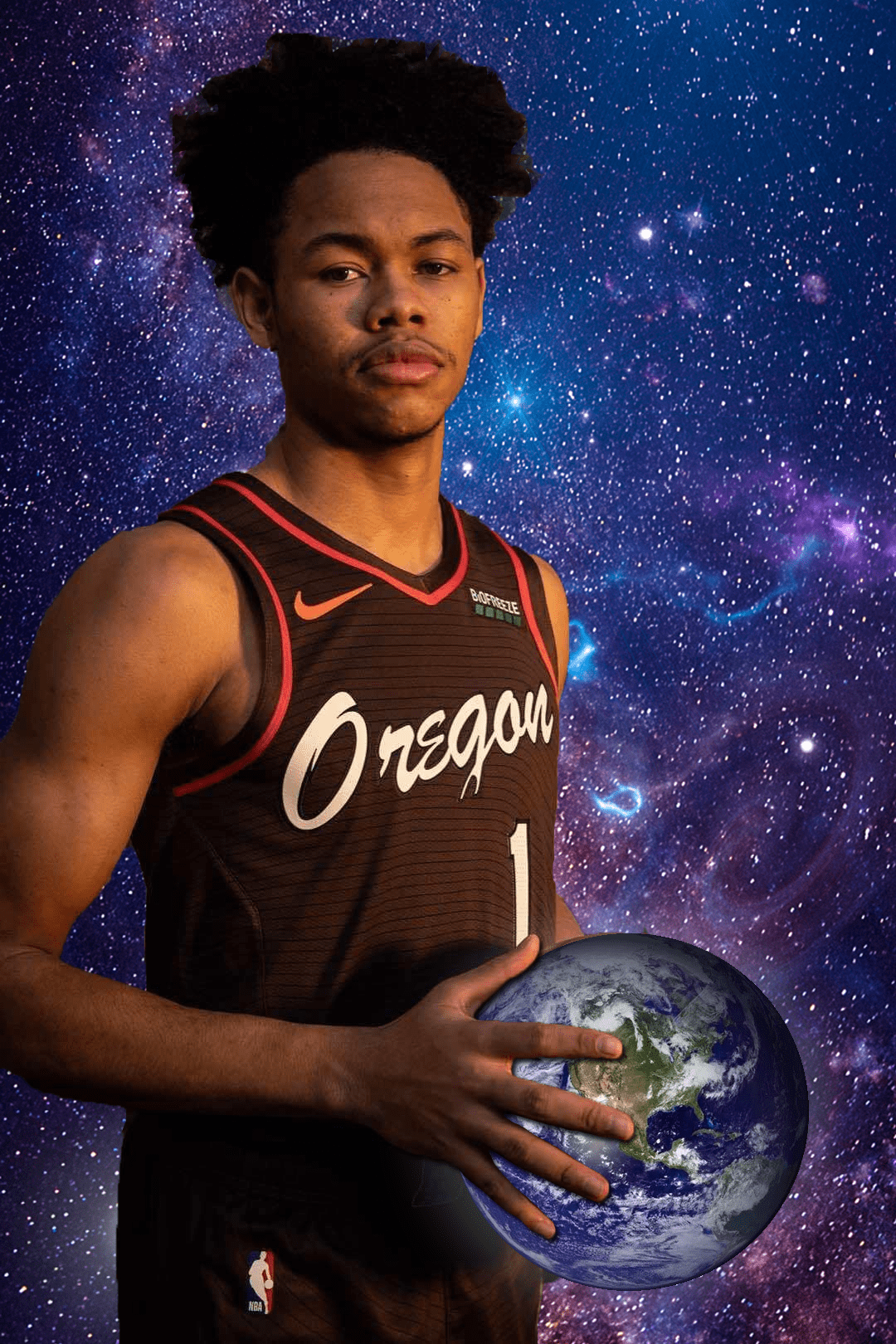 1080x1620 Anfernee Simons, Cosmic Being (Holding Earth)