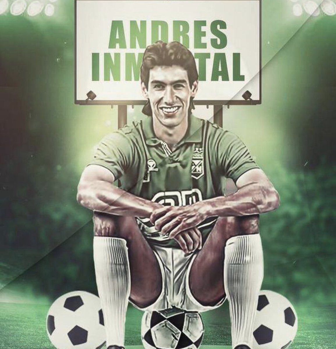 1155x1200 Hoy estaría cumpliendo 53 años, Andrés Escobar Saldarriaga. Un verdadero crack dentro y fuera de la cancha. El pueblo colombiano y especialmente, la hinchada de Atlético Nacional, siempre lo recordará con cariño