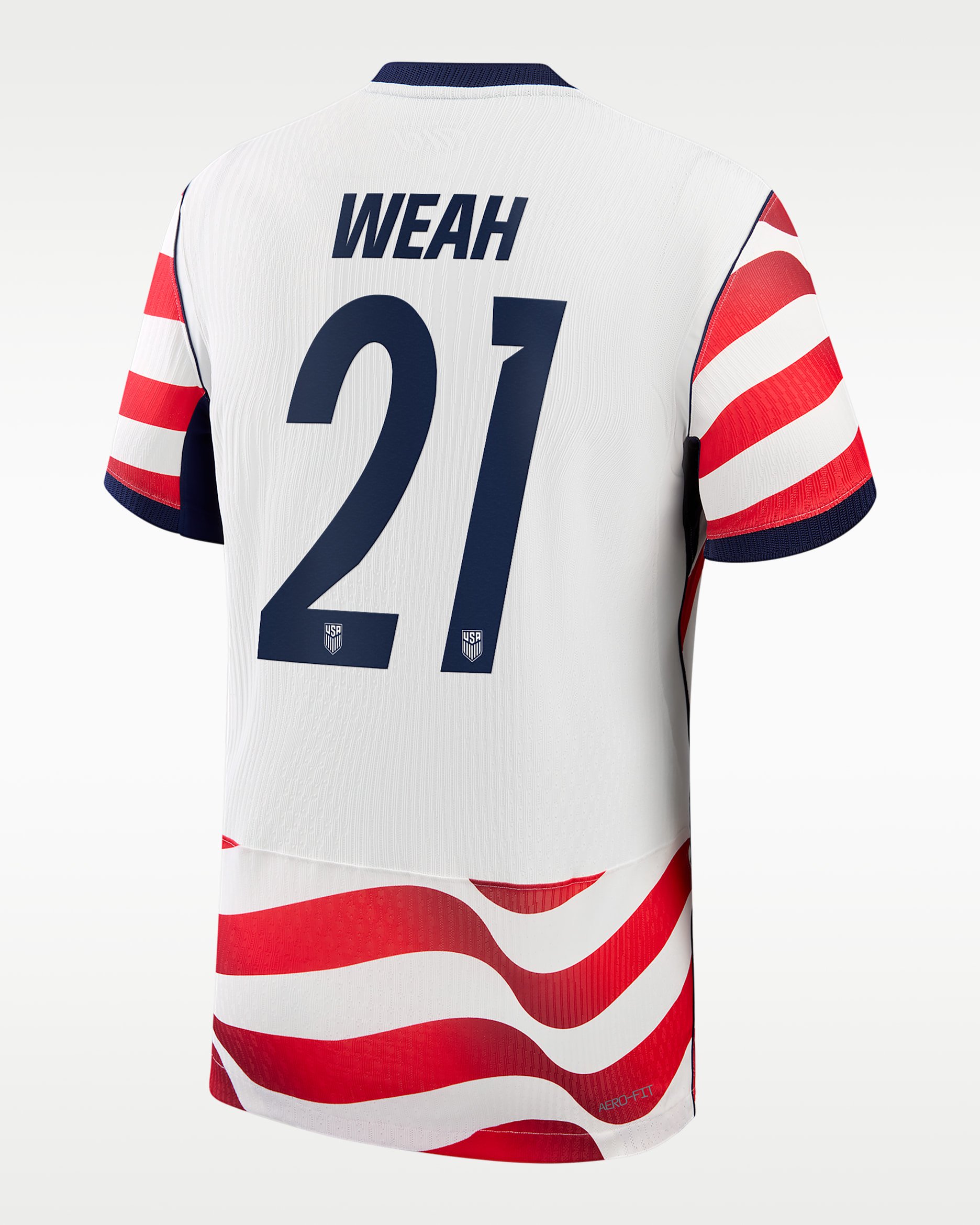 1872x2340 Timothy Weah USMNT 2026 Match Home Men's Nike Dri FIT ADV Soccer Jersey