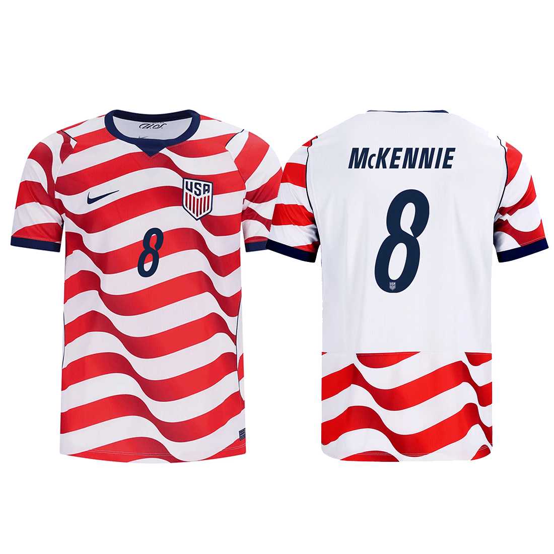 1100x1100 Nike Mens United States Weston McKennie Stadium Home Jersey 2026 (Sail Midnight Navy)