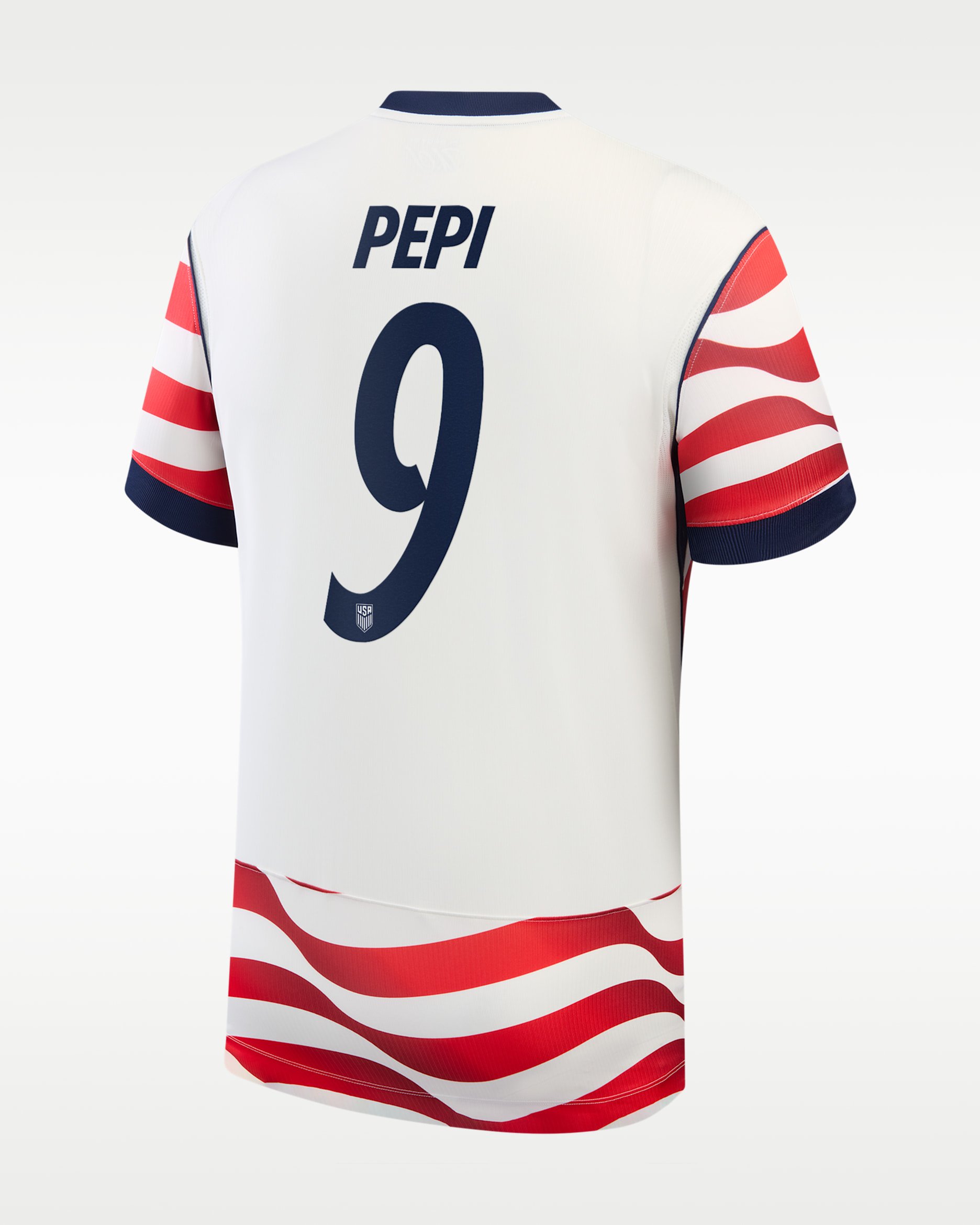 1872x2340 Ricardo Pepi USMNT 2026 Stadium Home Men's Nike Dri FIT Soccer Jersey.
